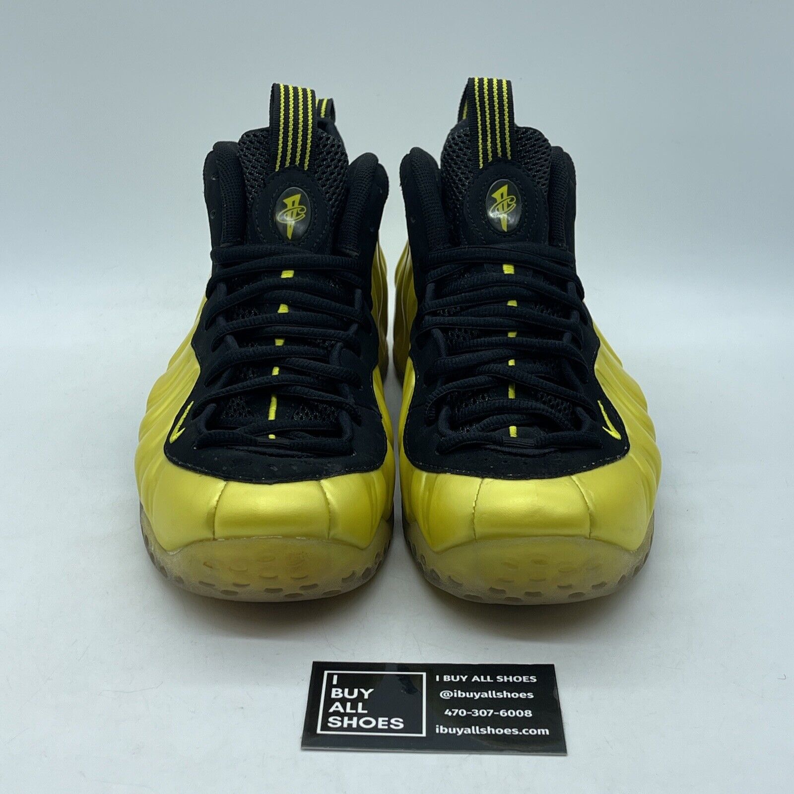 Size 10 - Nike Air Foamposite One Electrolime Yellow Black Suede (314996-330)