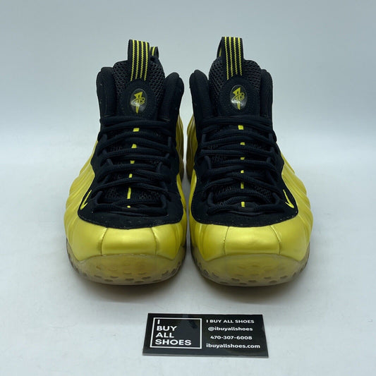 Size 10 - Nike Air Foamposite One Electrolime Yellow Black Suede (314996-330)