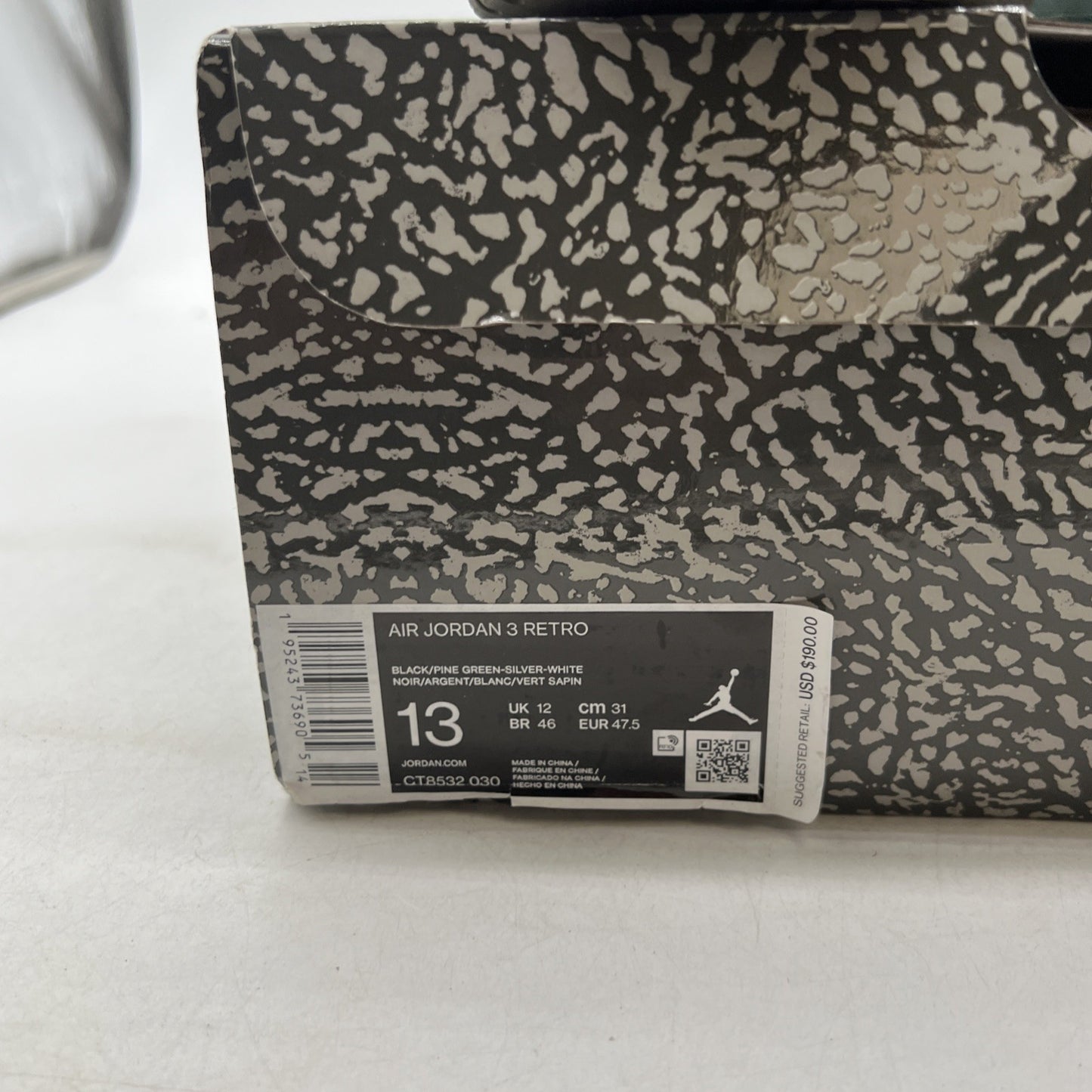 Size 13 - Air Jordan 3 Retro Mid Pine Green (CT8532-030)
