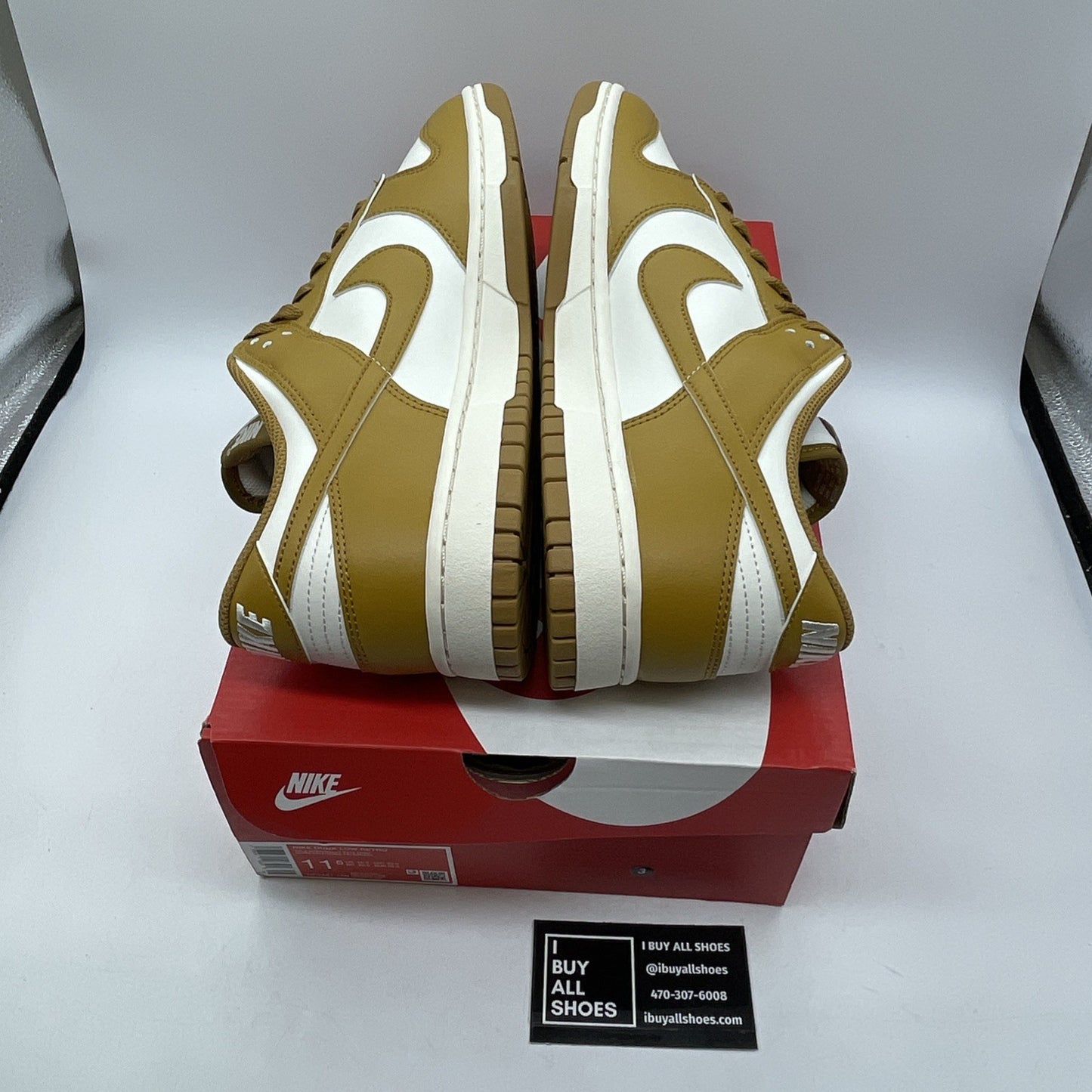 Size 11.5 - Nike Dunk Low Wheat White Brown Leather (HF5441-108)