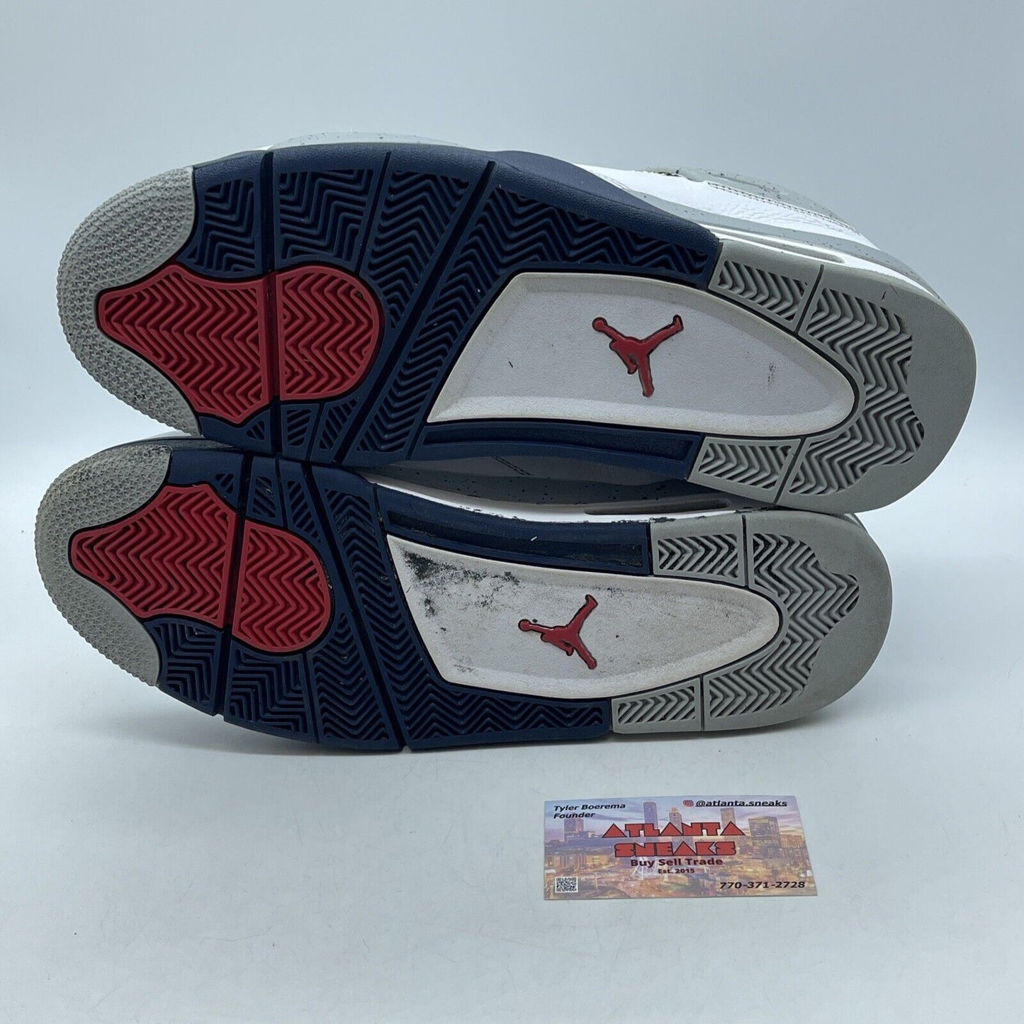 Size 12 - Jordan 4 Retro Mid Midnight Navy White Leather (DH6927-140)