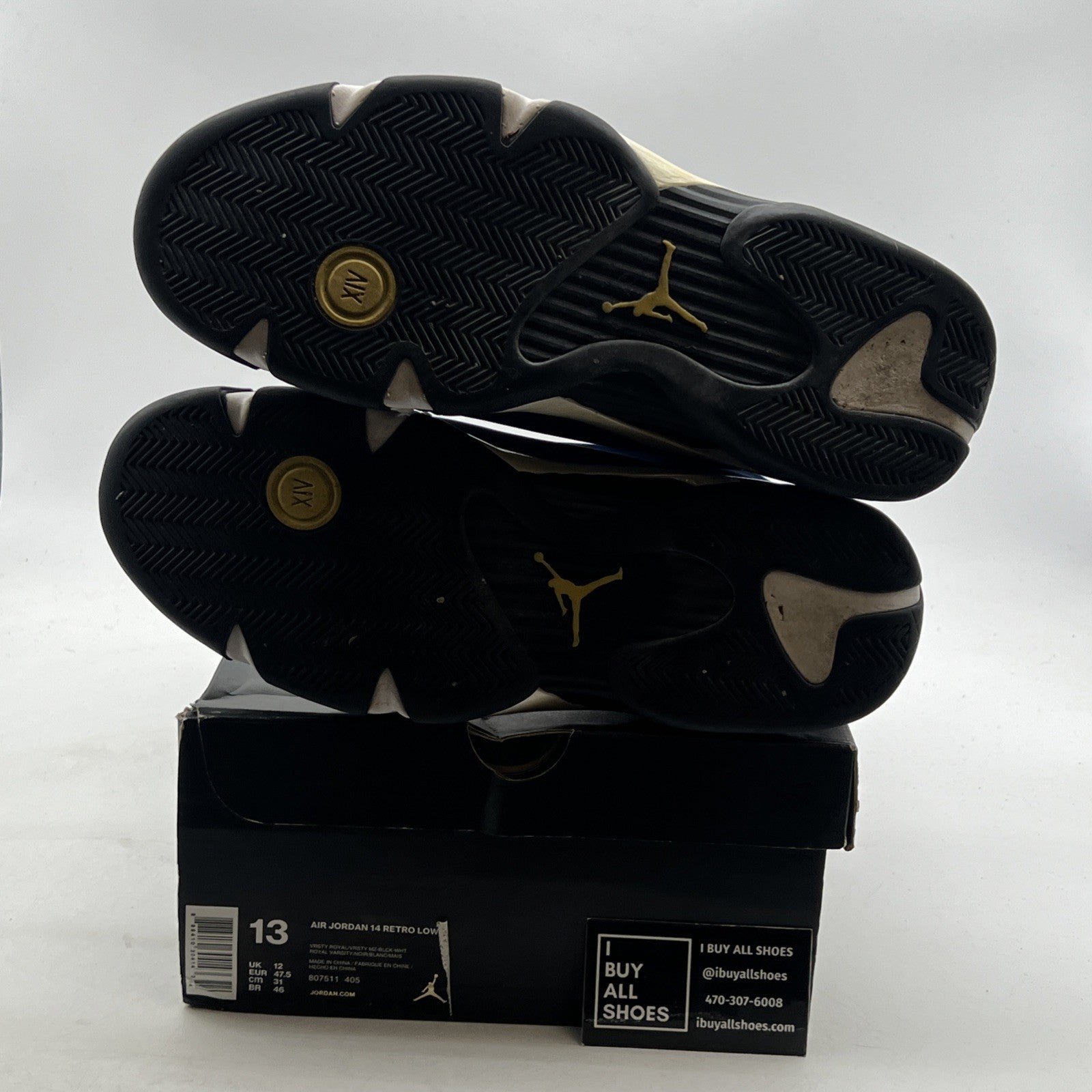 Size 13 - Air Jordan 14 Retro 2015 Low Laney (807511-405)
