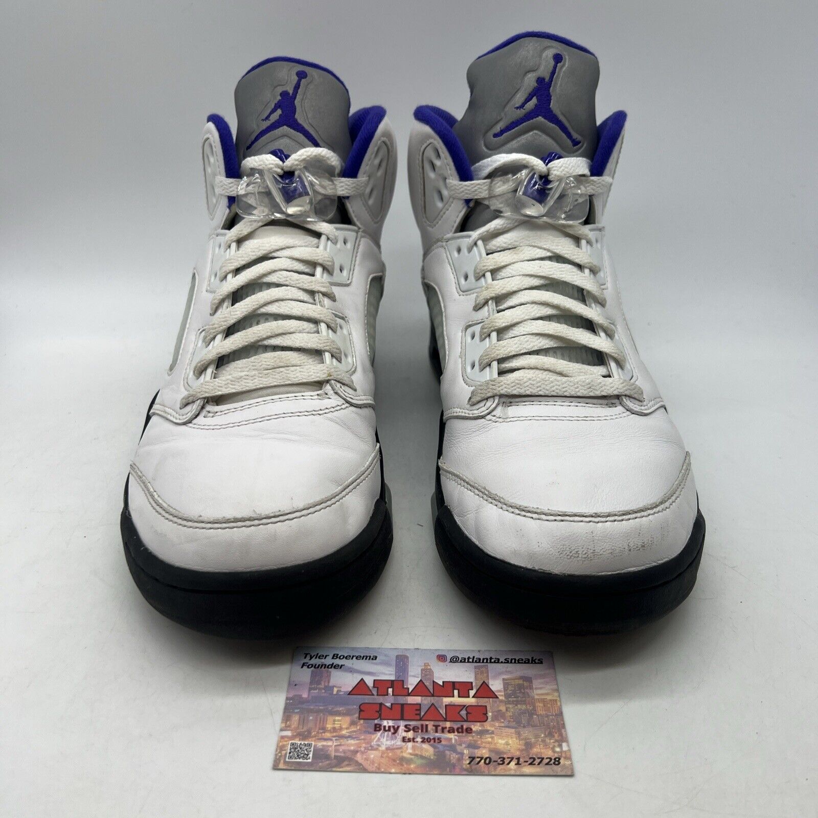 Size 10 - Jordan 5 Concord 2022 White Black Leather Icey (DD0587-141)