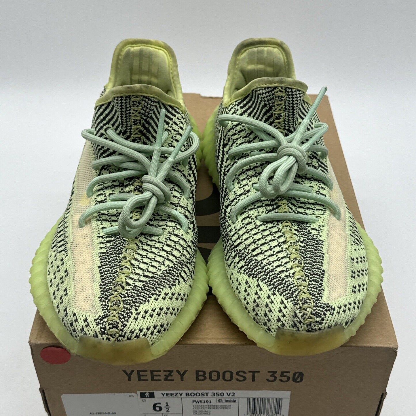 Size 6.5 - adidas Yeezy Boost 350 V2 Yeezreel Non-Reflective Green Rare Size OG