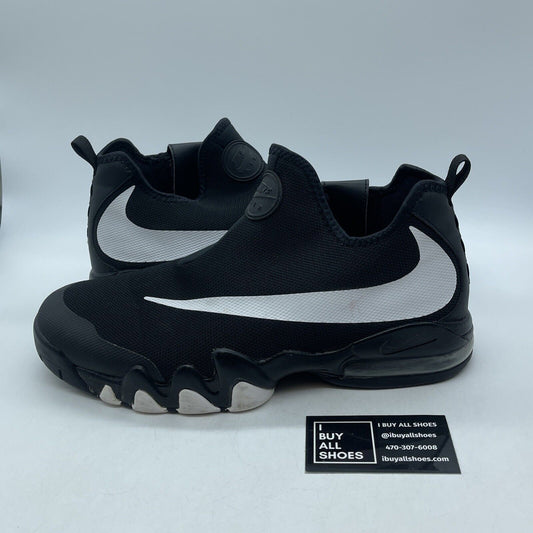 Size 12.5 - Nike Big Swoosh Black White Suede Leather (832759-001)