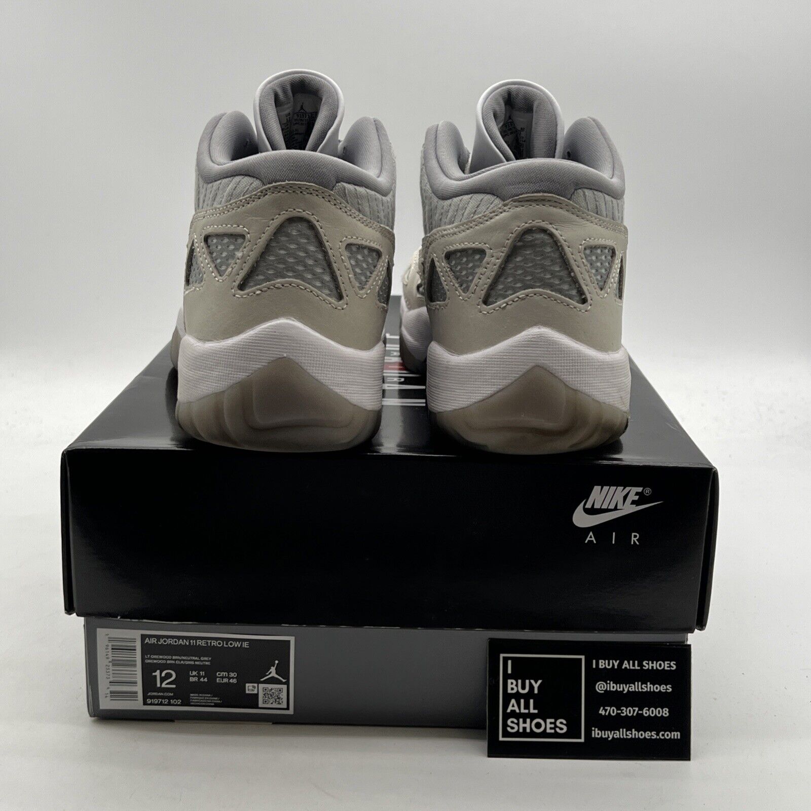 Size 12 - Air Jordan 11 Retro IE Low Light Orewood Brown (919712-102)