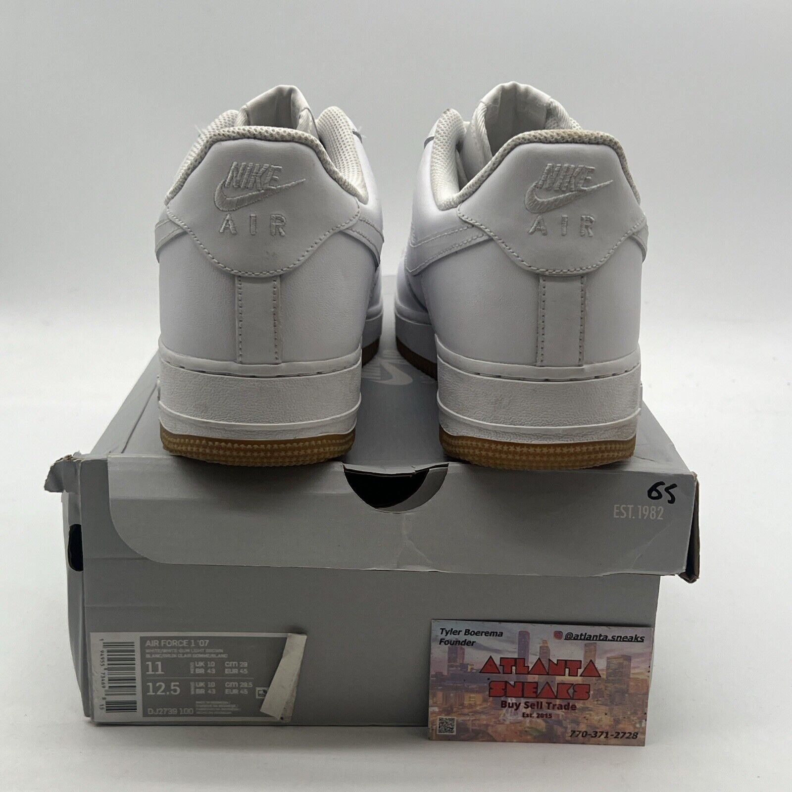 Size 11 - Nike Air Force 1 Low White Gum (DJ2739-100)