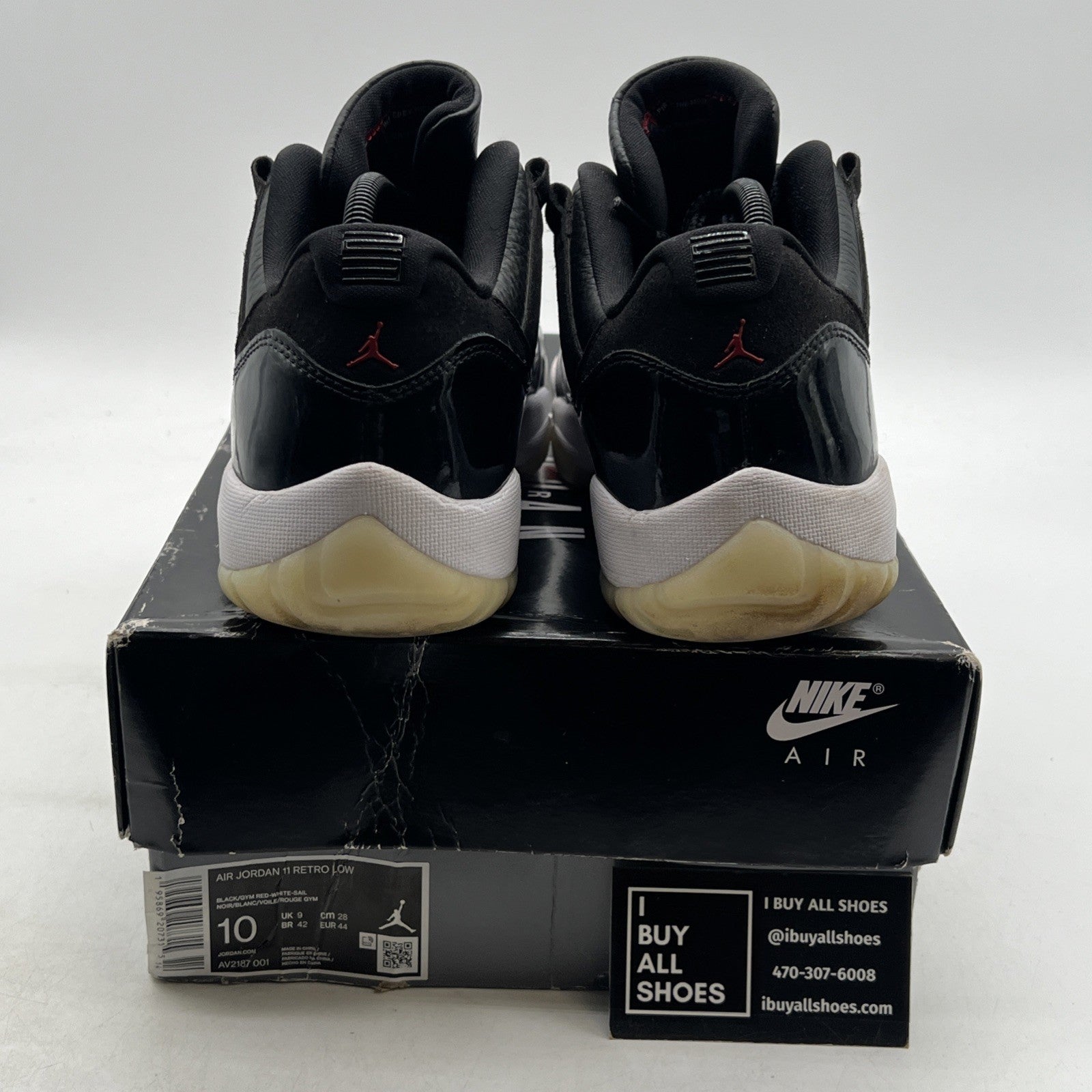 Size 10 - Air Jordan 11 Retro Low 72-10 (AV2187-001)