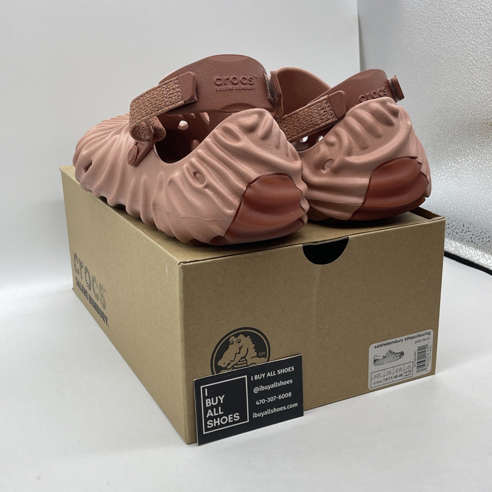 Size 11 - selehe bembury crocs Polled Clog Kuwata Pink Rubber