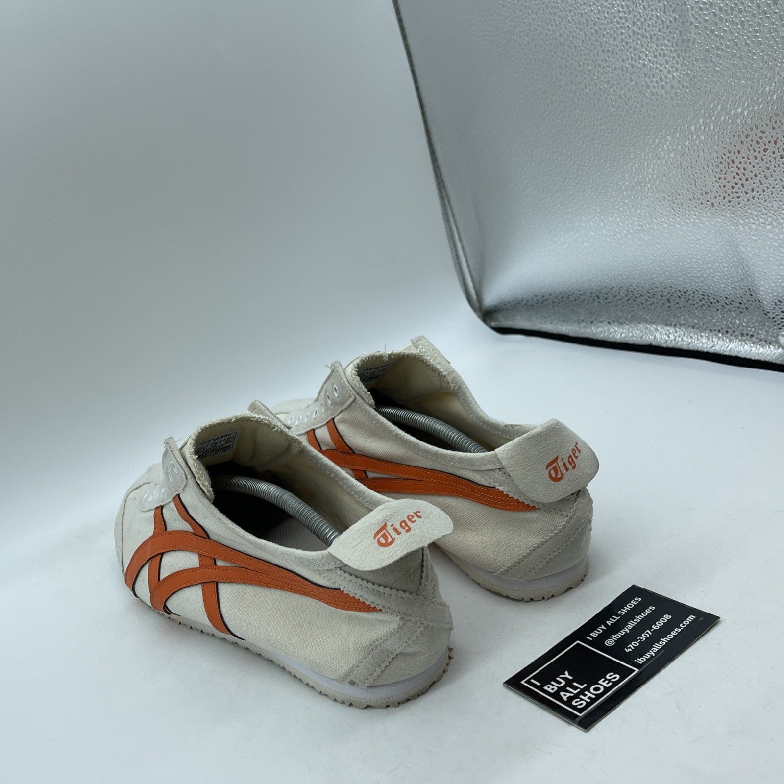 Size 13 - Mexico 66 Slip-on Birch Orange Tan White Suede Leather (1183A360)