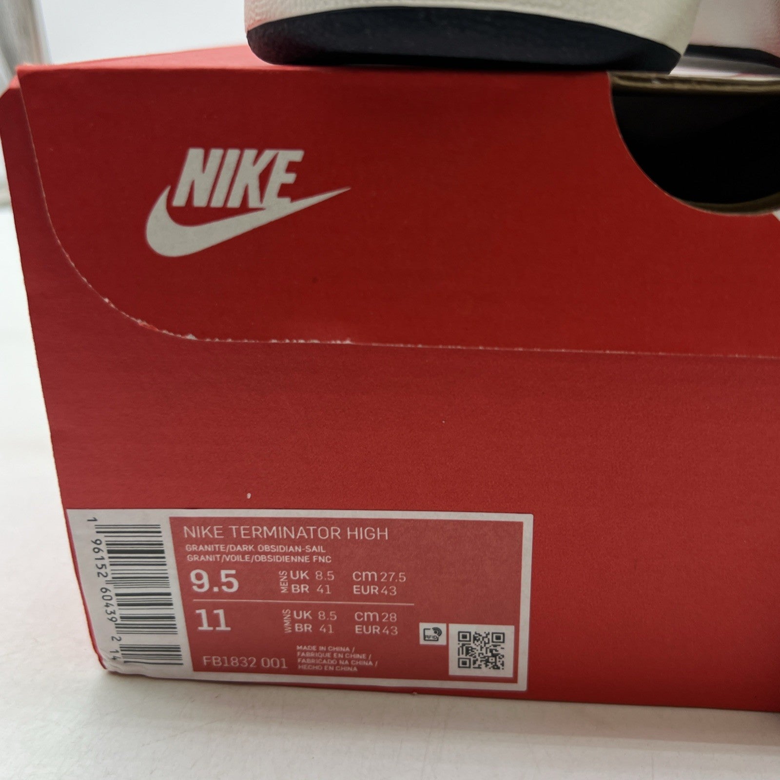 Size 9.5 - Nike Terminator High Georgetown (FB1832-001)
