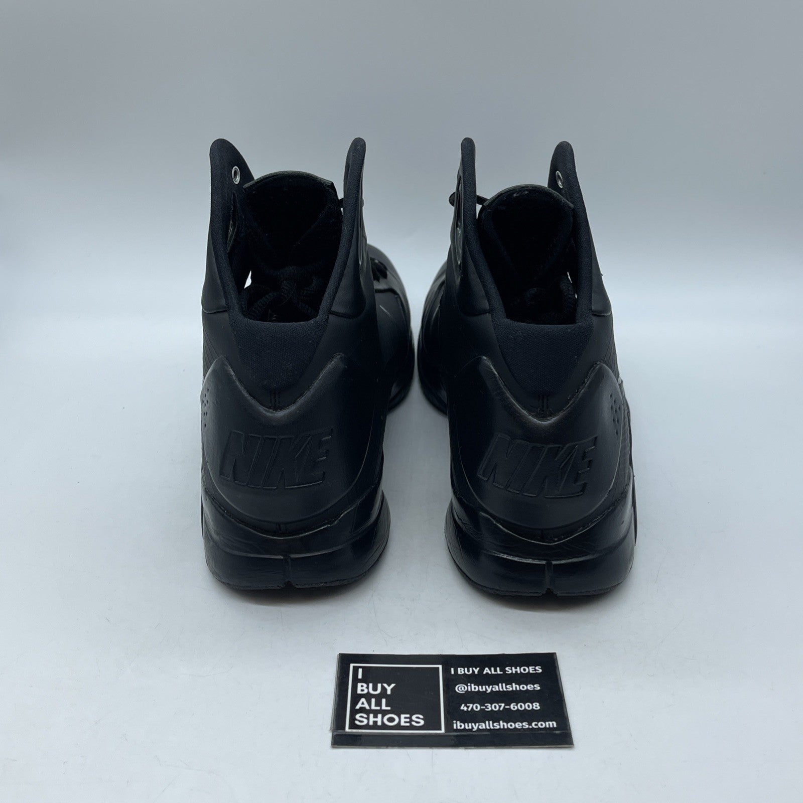Size 12 - Nike Hyperdunk '08 Retro Triple Black Leather Suede (820321-002)