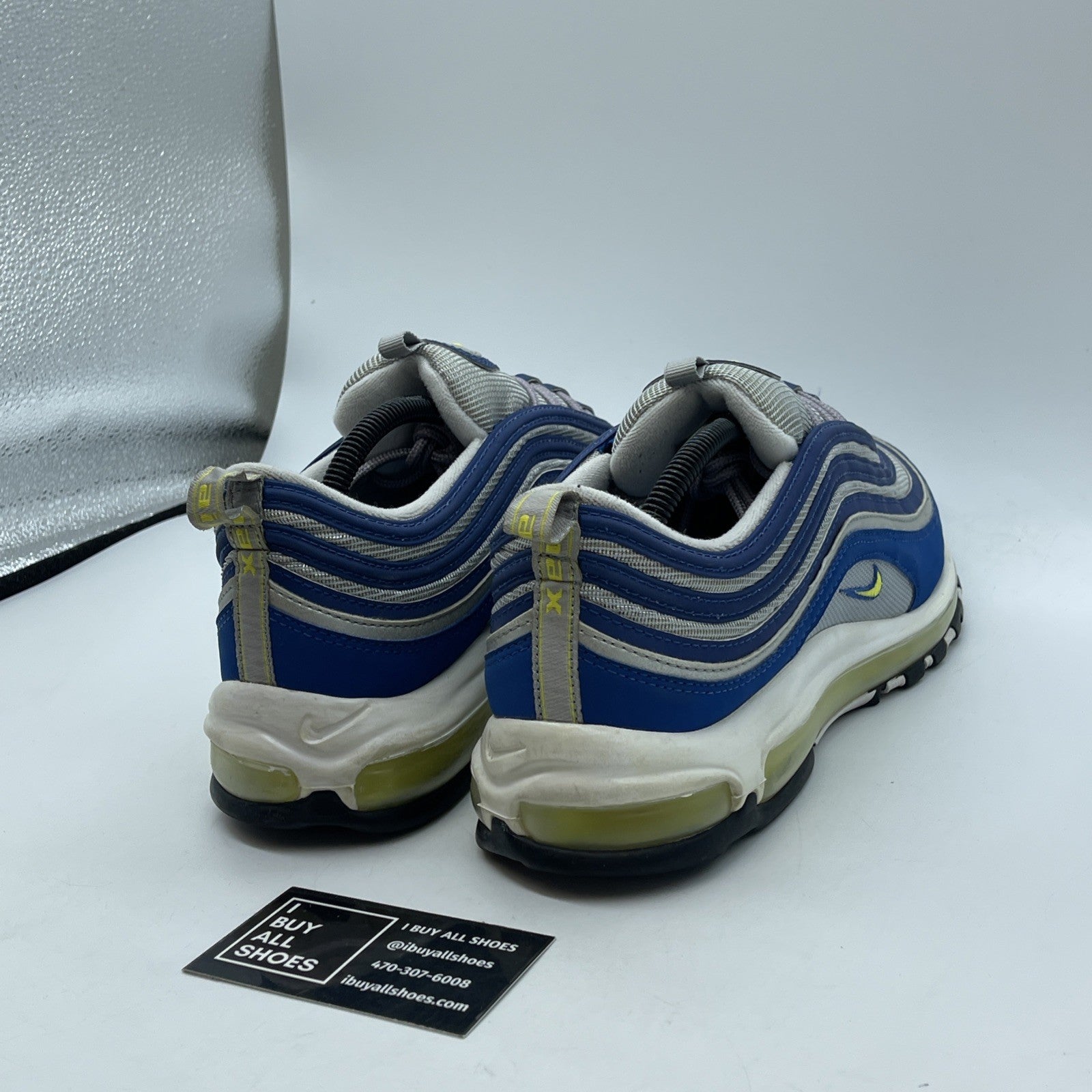 Size 10.5 - Nike Air Max 97 Atlantic Blue Grey Suede (921826-401)