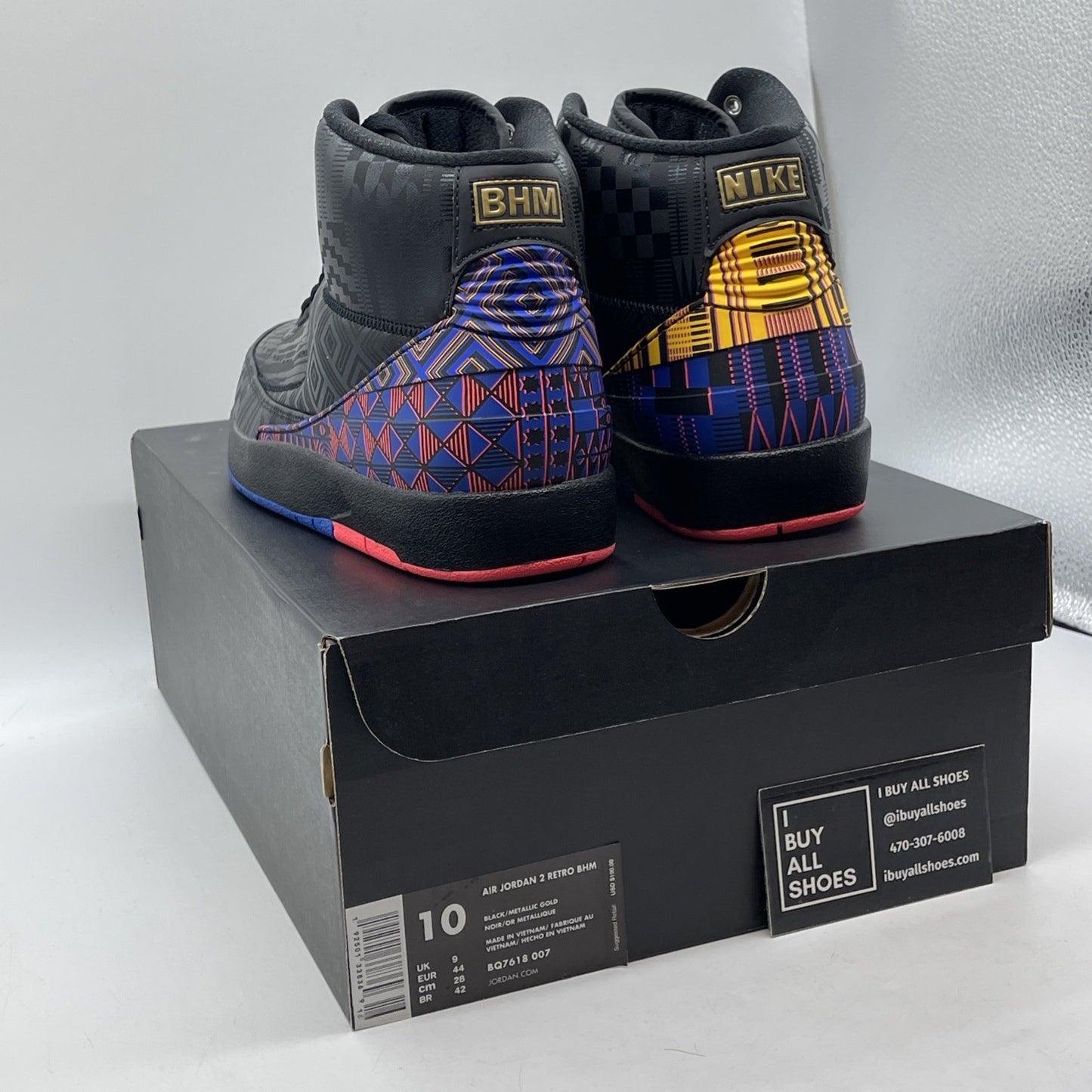 Size 10 - Air Jordan 2 Retro 2019 Black History Month Leather (BQ7618-007)
