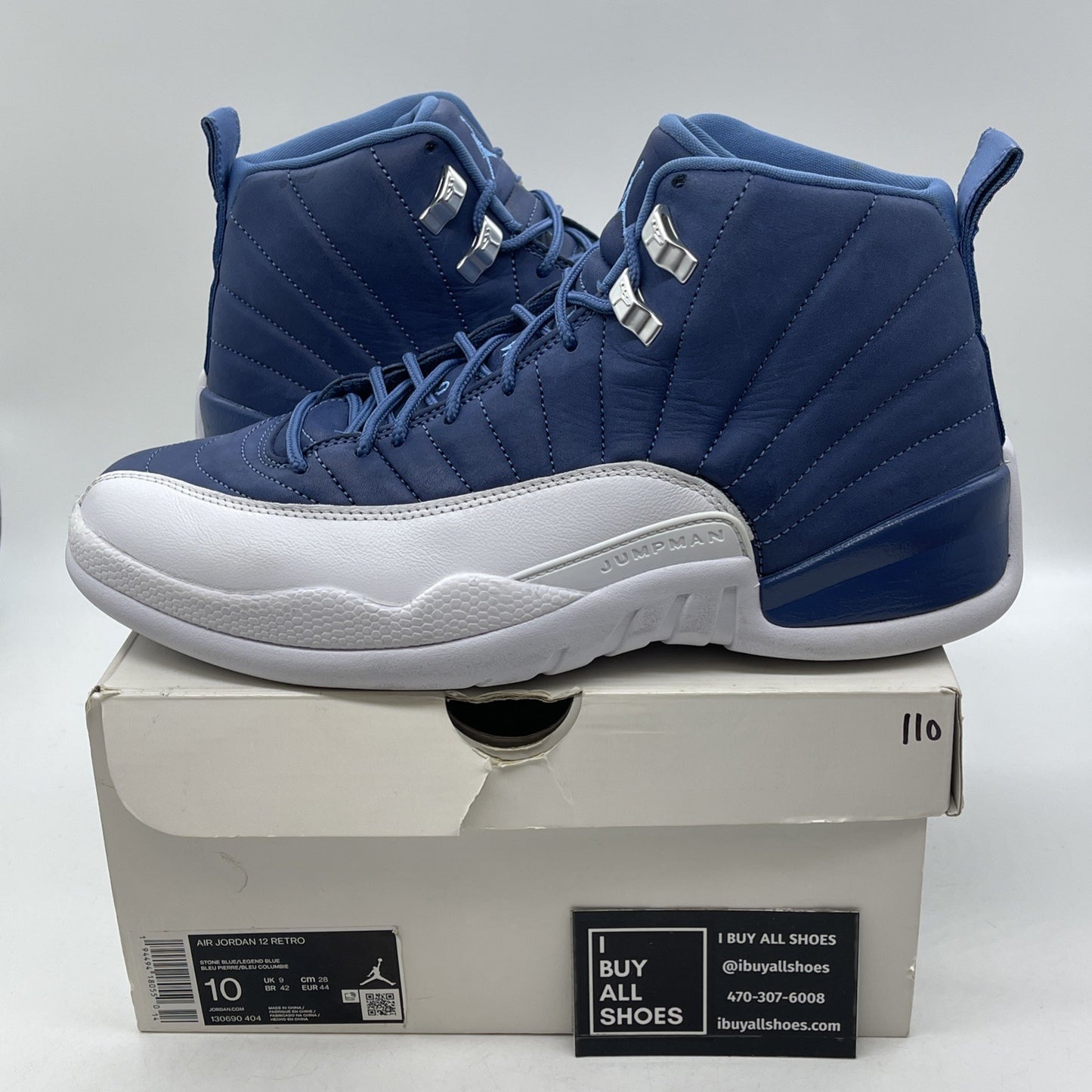 Size 10 - Air Jordan 12 Retro Indigo 2020 (130690-404)