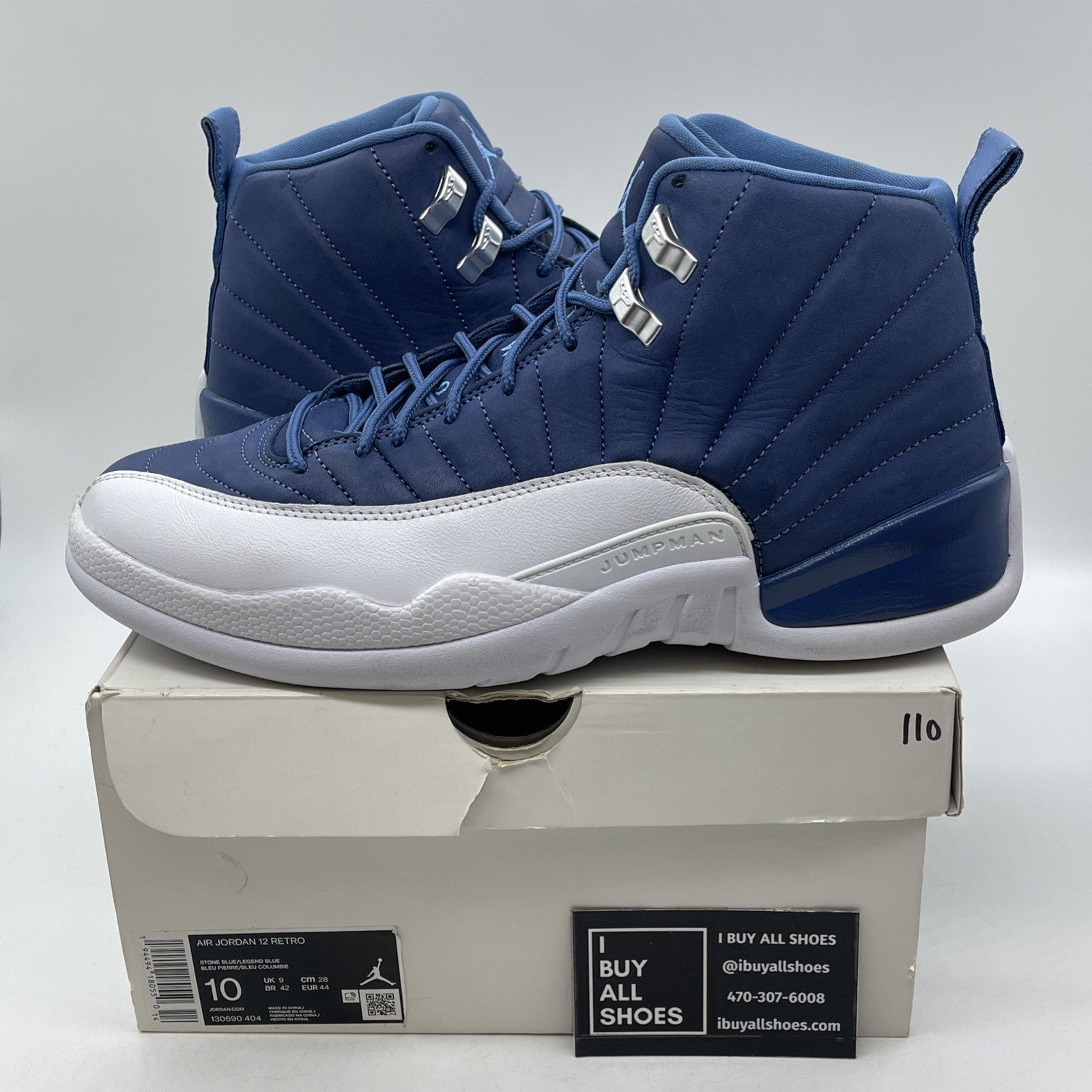 Size 10 - Air Jordan 12 Retro Indigo 2020 (130690-404)