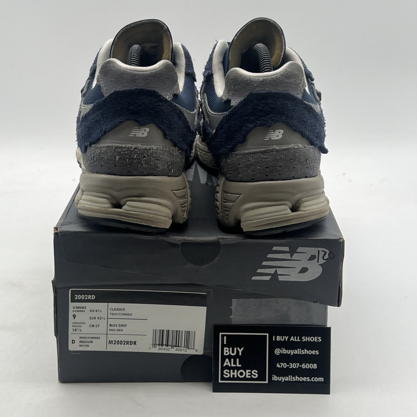 Size 9 - New Balance 2002R Protection Pack - Navy (M2002RDK)
