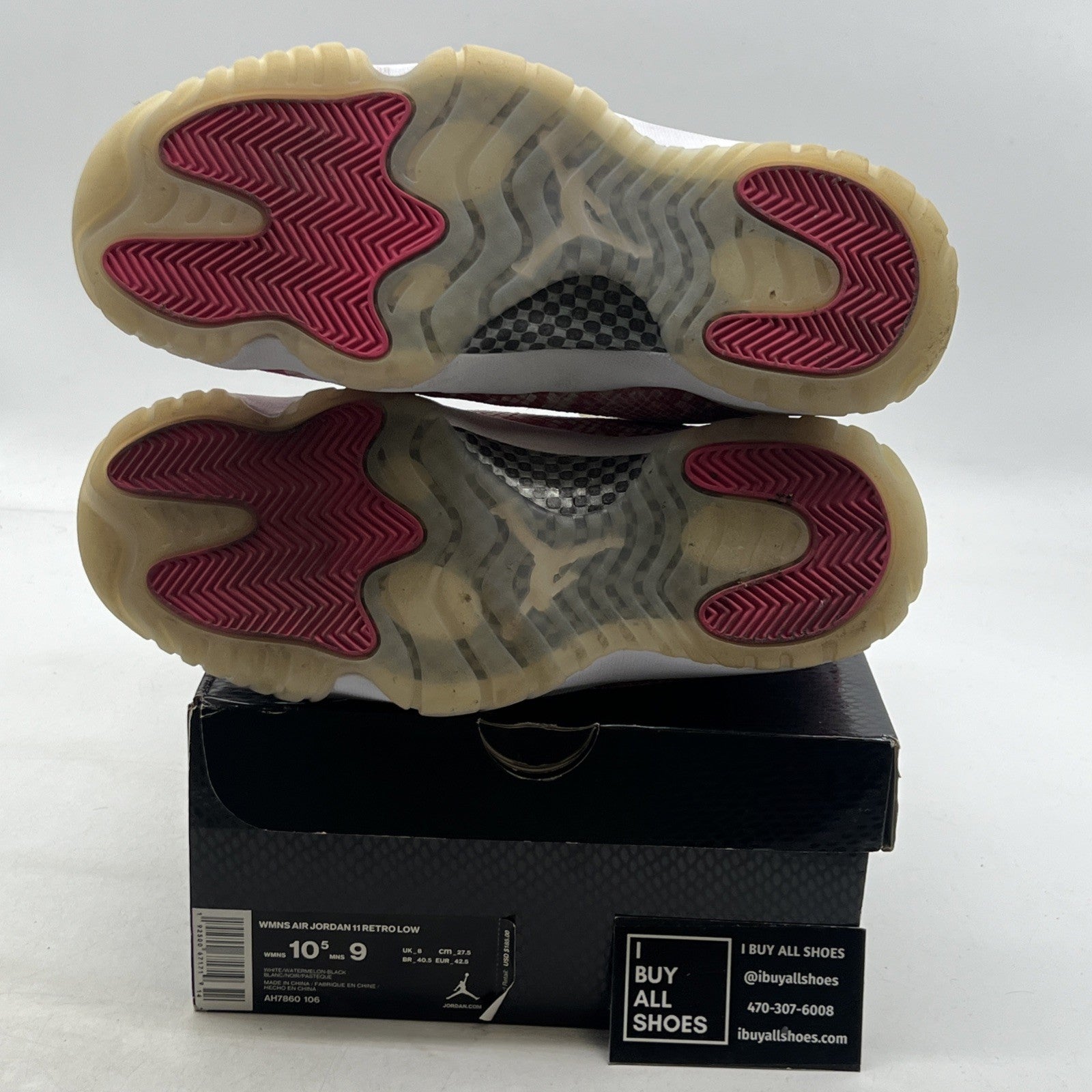 Size 10.5 - Air Jordan 11 Retro Low Pink Snakeskin W (AH7860-106)