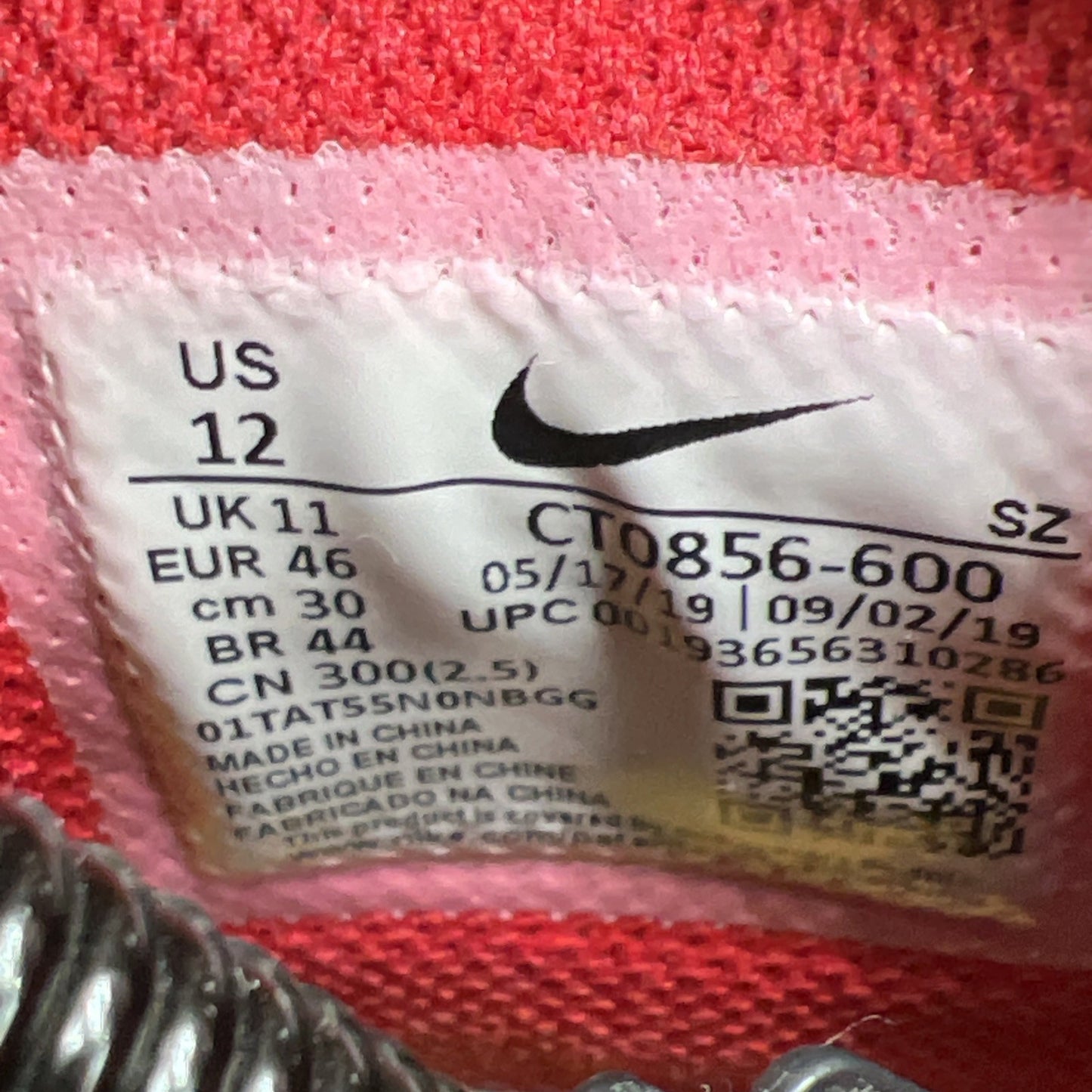 Size 12 - Nike Dunk Low x OFF-WHITE University Red 2019 (CT0856-600)