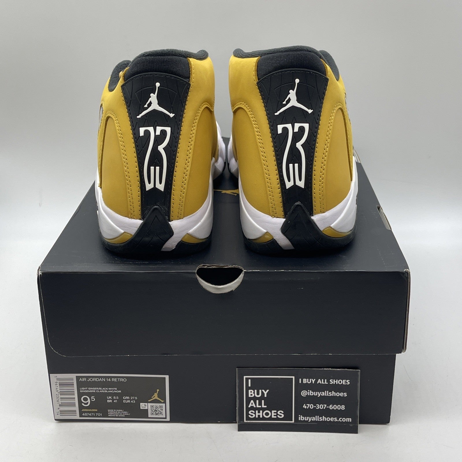 Size 9.5 - Air Jordan 14 Retro Light Ginger 2022 Suede Leather (487471-701)