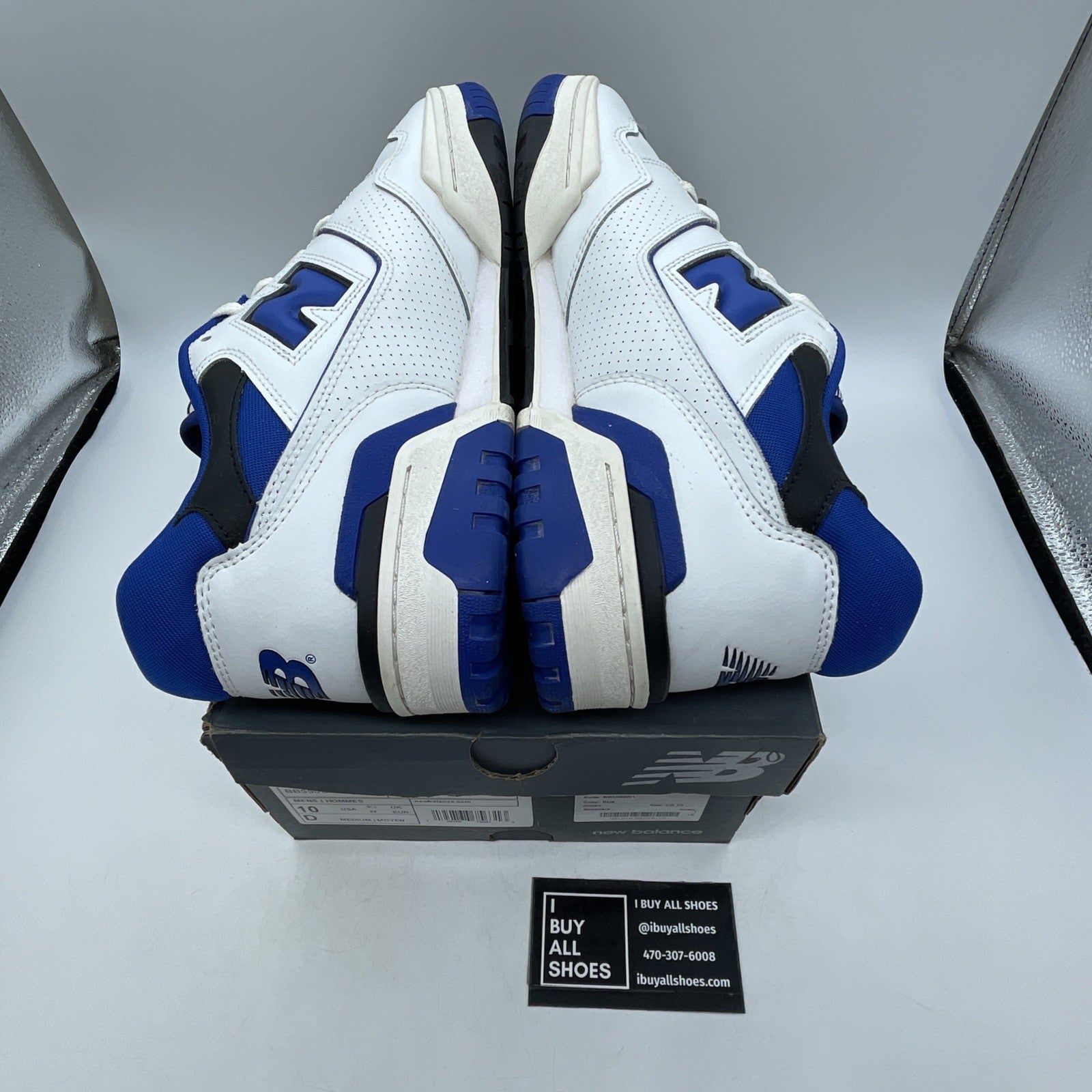 Size 10 - New Balance 550 White Team Royal (BB550SN1)