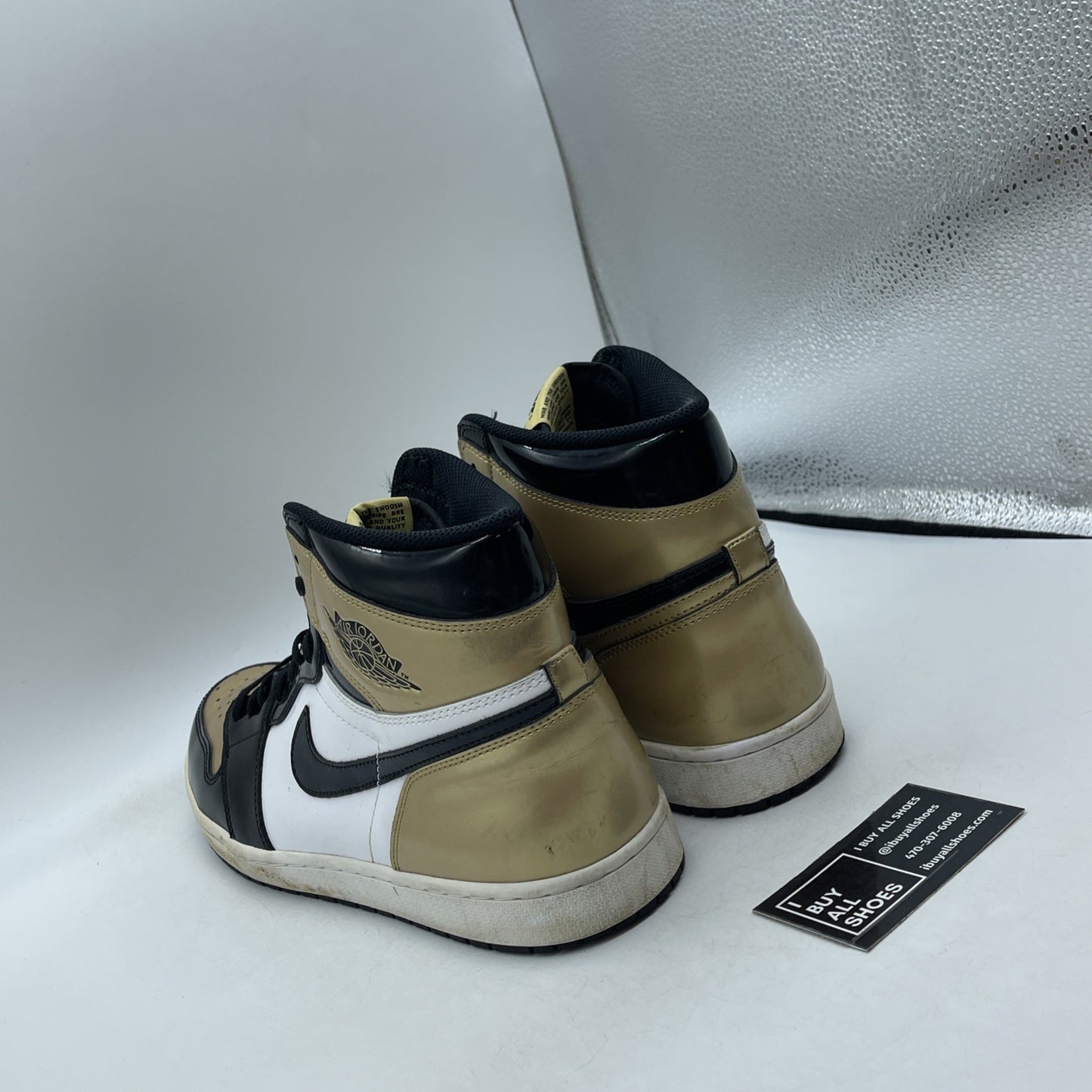 Size 13 - Air Jordan 1 Retro OG NRG High Gold Toe (861428-007)