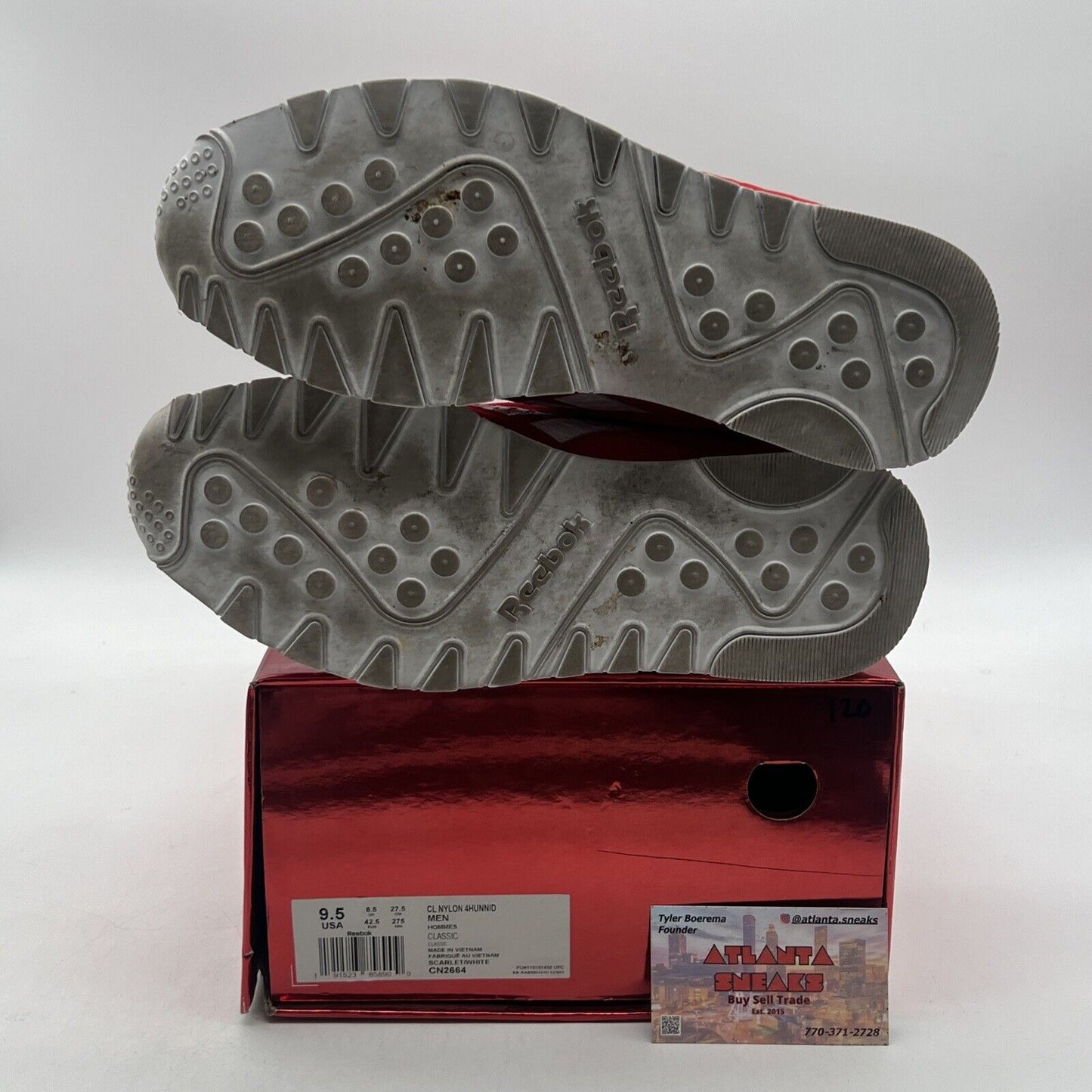 Size 9.5 - Reebok YG x Bait x Classic Nylon 4Hunnid Red White (CN2664)