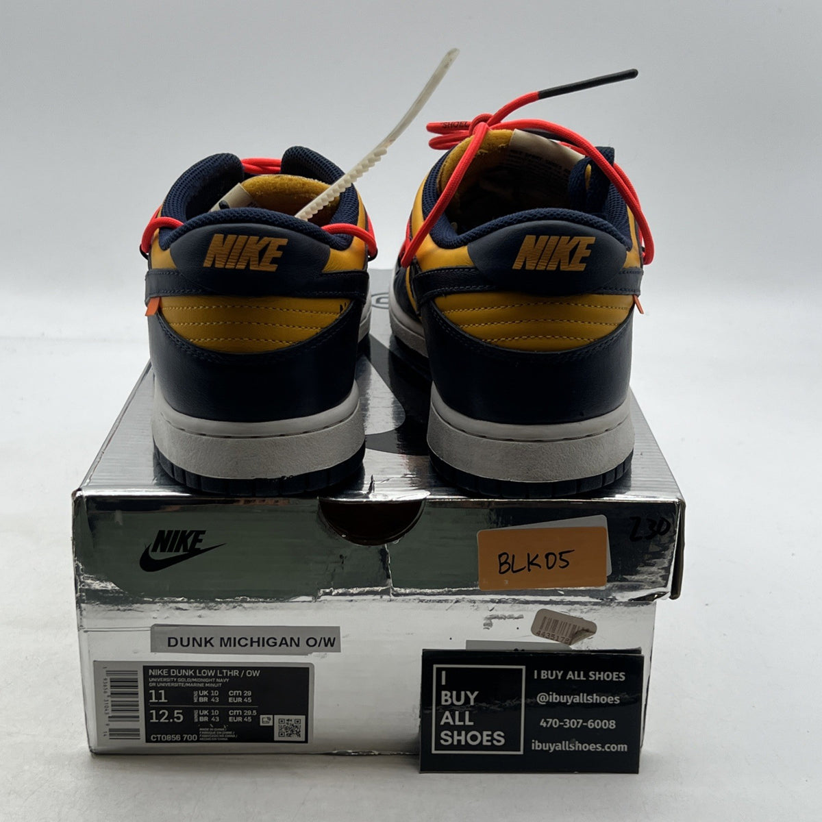 Size 11 - Nike Dunk Low x OFF-WHITE University Gold 2019 (CT0856-700)