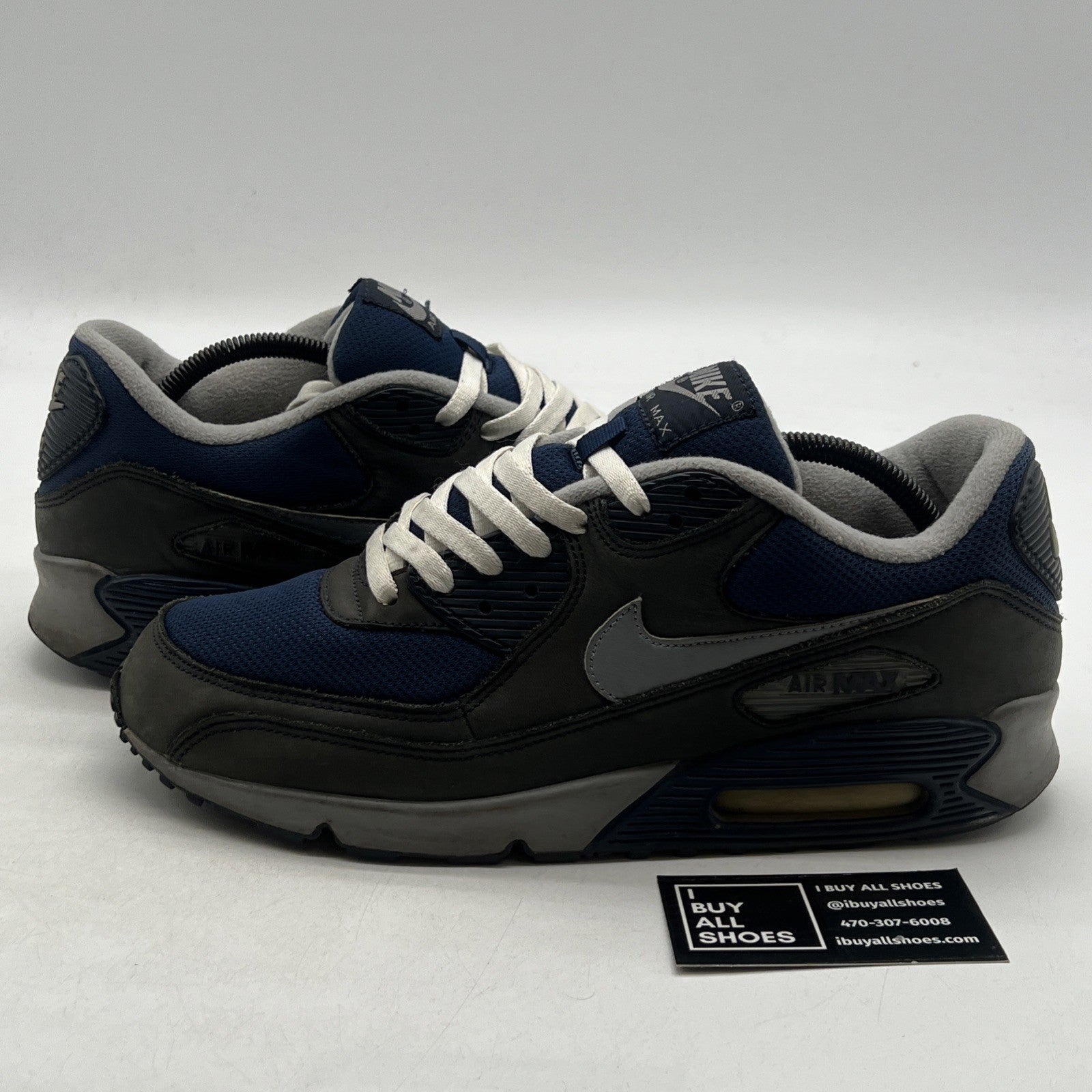 Size 11 - Nike Air Max 90 Leather Blue (302519-401)