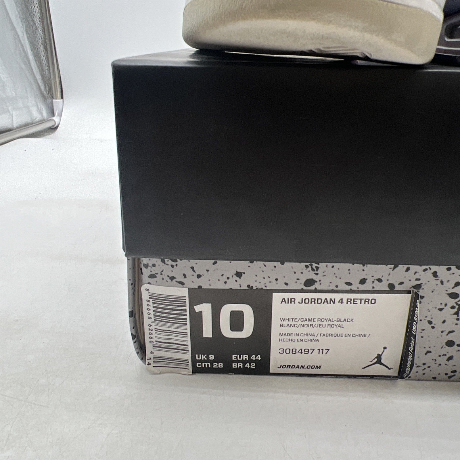 Size 10 - Air Jordan 4 Retro Mid Motorsports (308497-117)