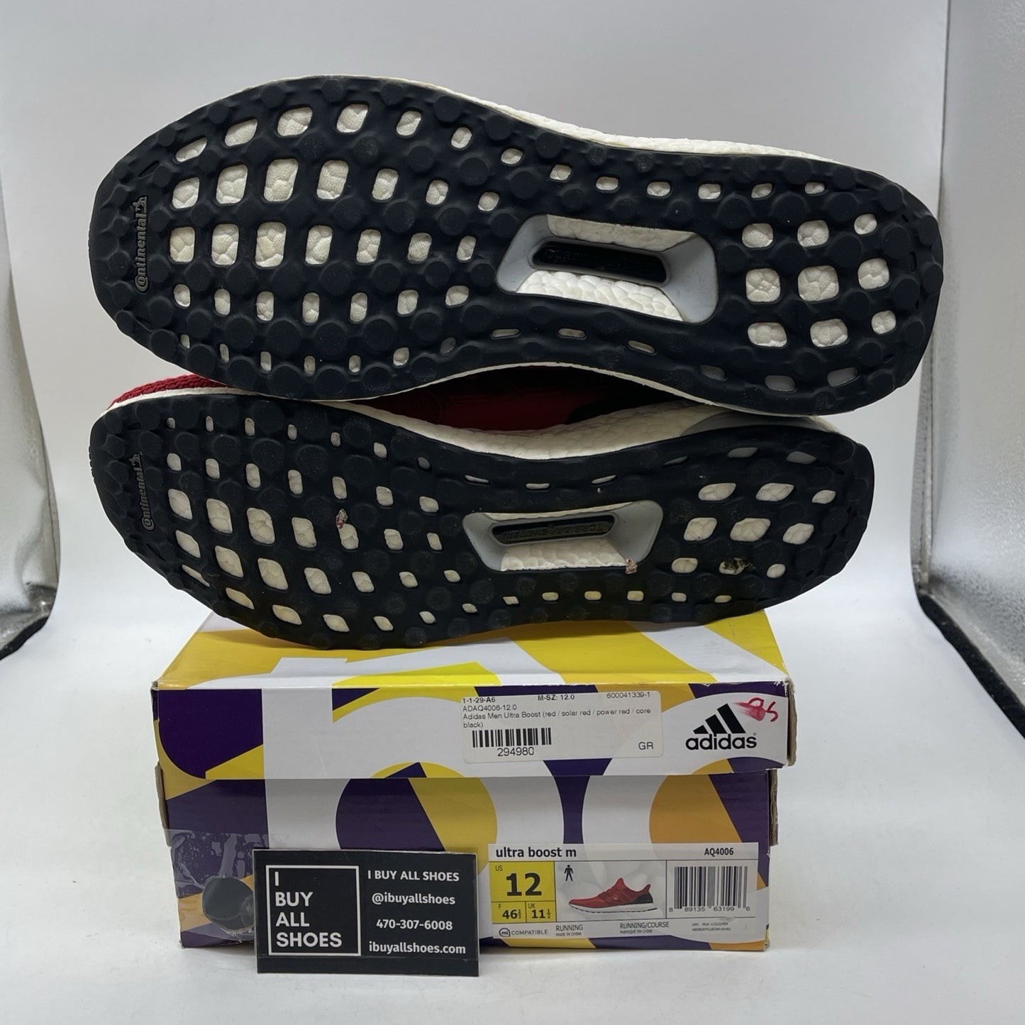 Size 12 - Adidas UltraBoost 2.0 Red Gradient (AQ4006)