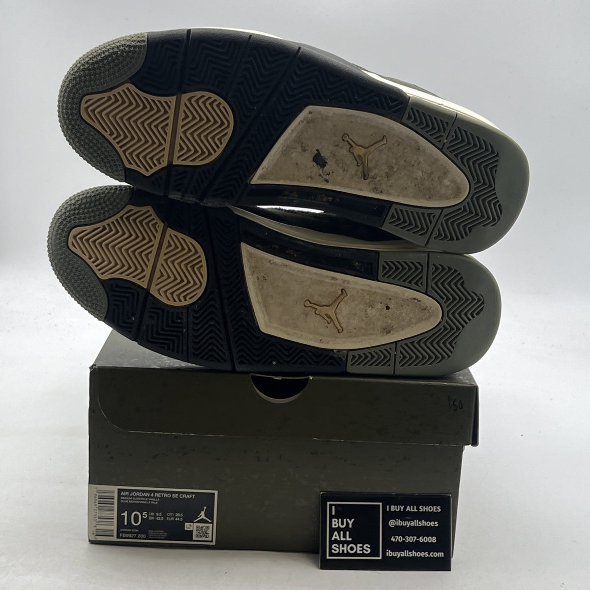 Size 10.5 - Air Jordan 4 SE Retro Low Craft - Olive (FB9927-200)