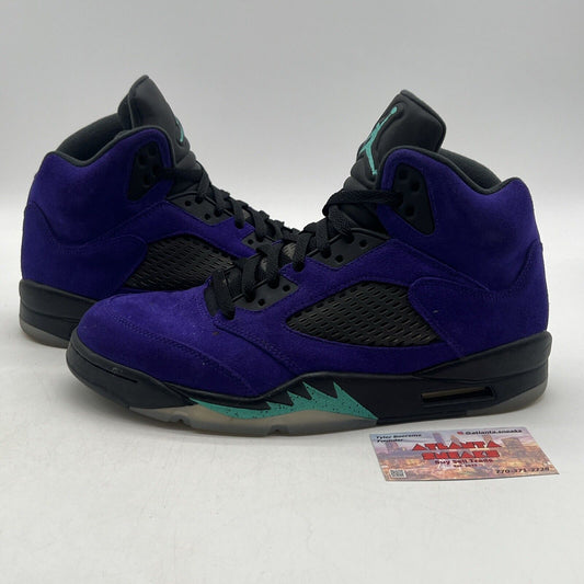 Size 9.5 - Jordan 5 Retro Alternate Grape 2020 Icey Black Aqua (136027-500)