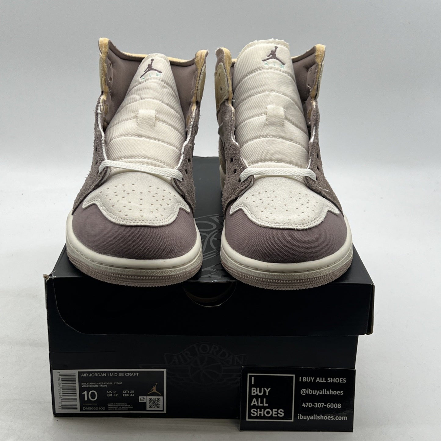 Size 10 - Air Jordan 1 Mid SE Craft Inside Out (DM9652-102)