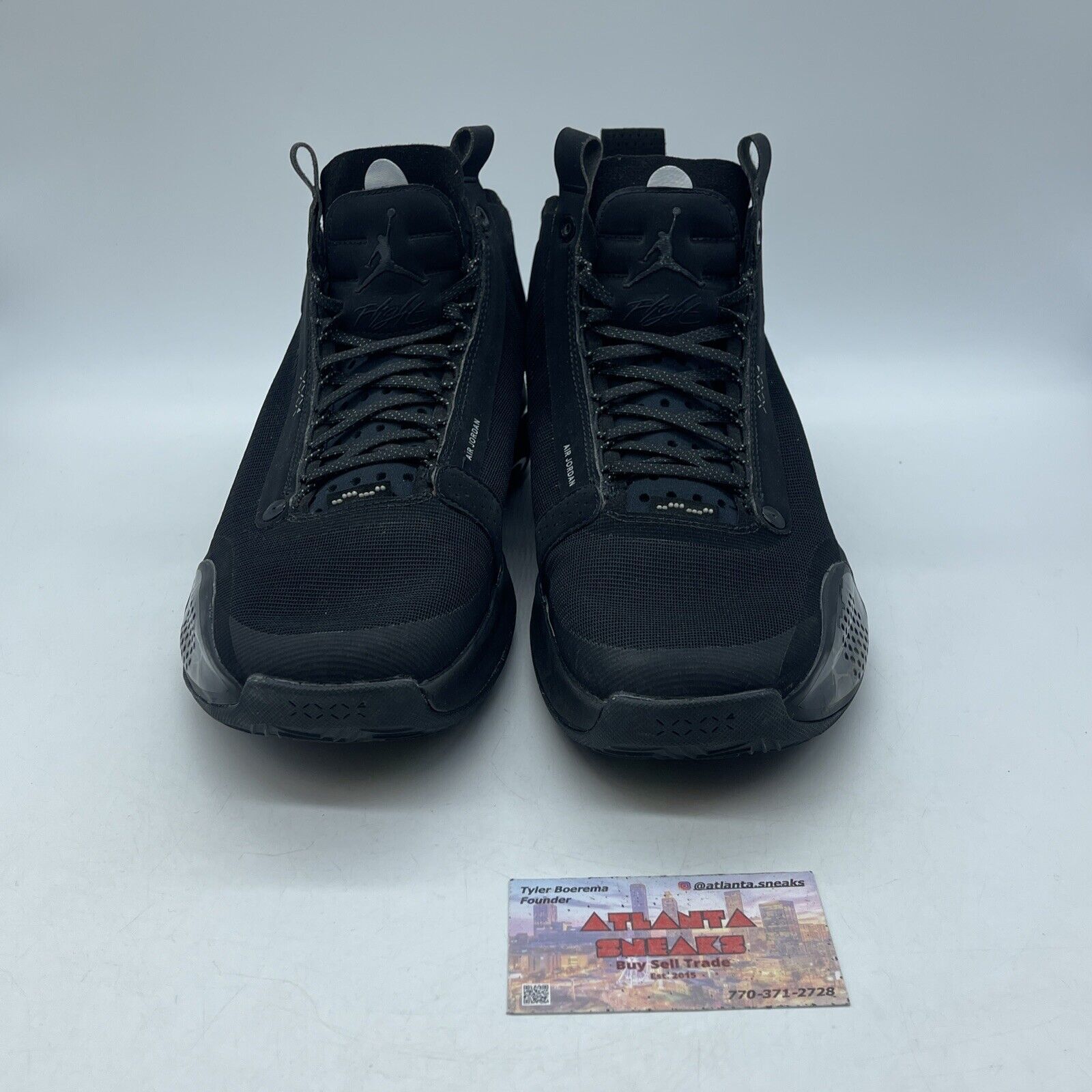 Size 12 - Air Jordan 34 Black Cat Silver Leather Suede (AR3240-003)