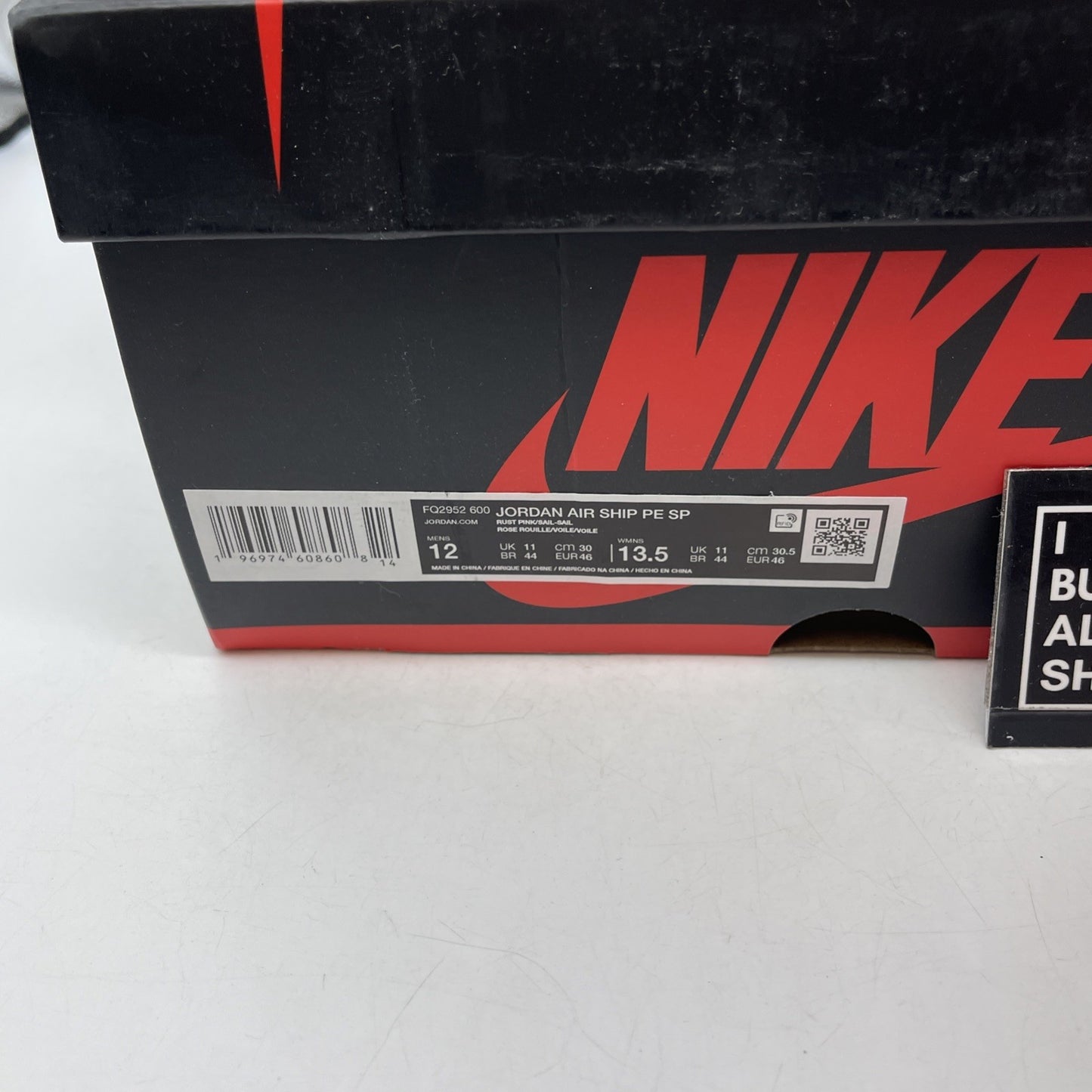 Size 12 - Air Jordan Air Ship PE SP Rust Pink (FQ2952-600).