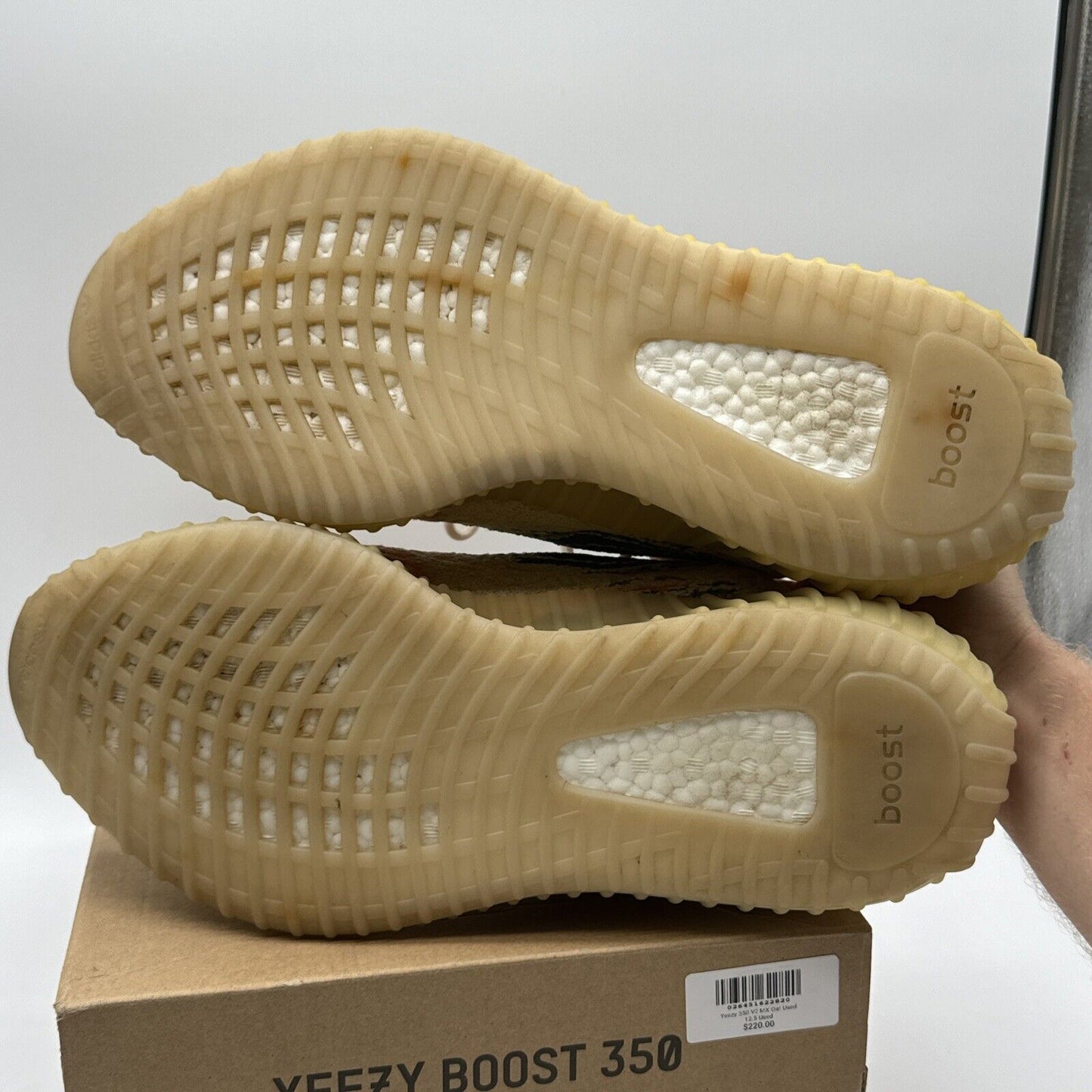 Size 12.5 - adidas Yeezy Boost 350 V2 Low MX Oat Yellow Blue Orange Comfy Kanye