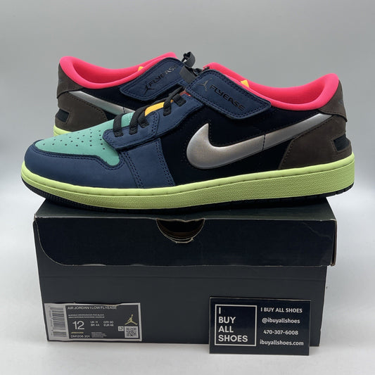 Size 12 - Air Jordan 1 FlyEase Low Tokyo Bio Hack Black Brown Suede (DM1206–201)