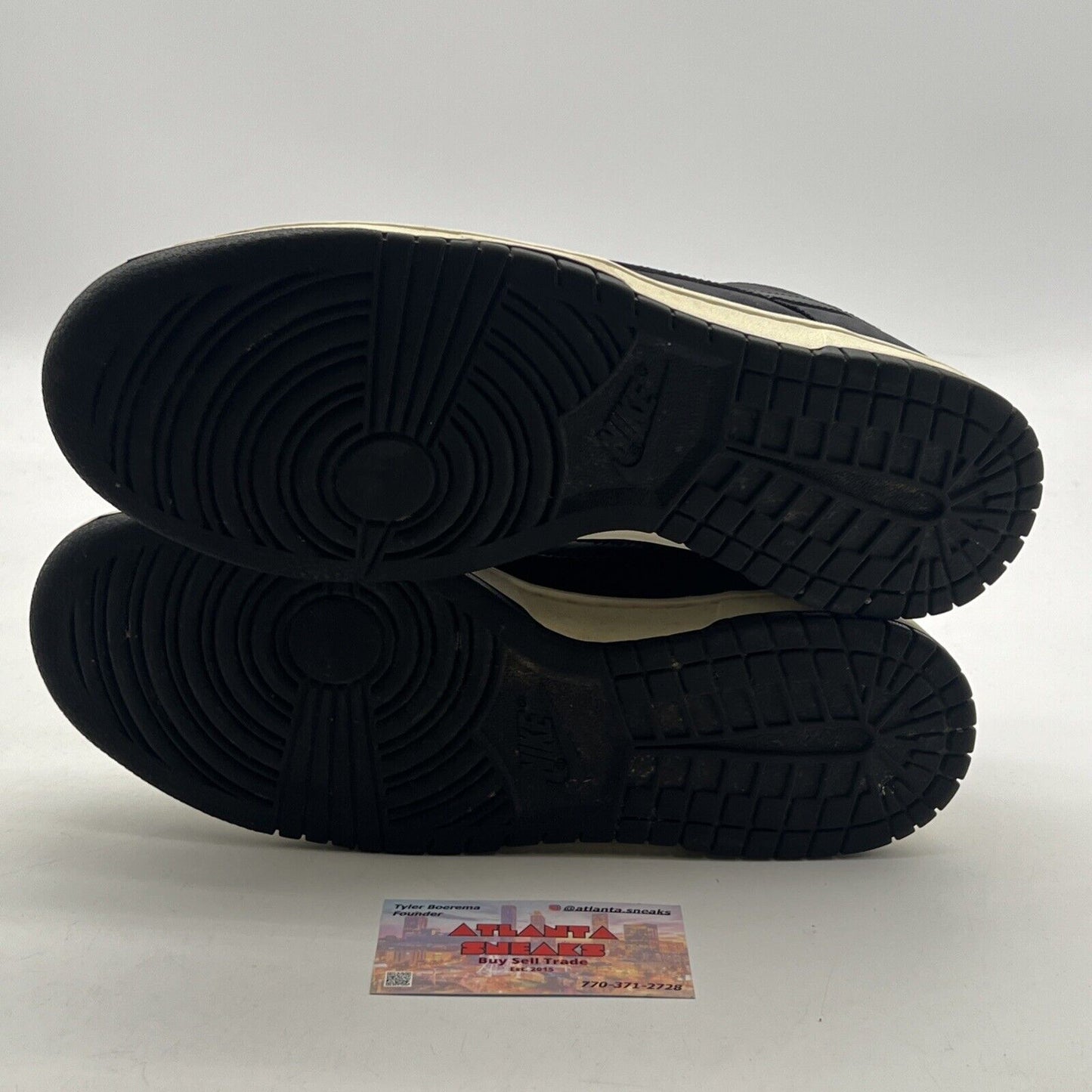 Size 9.5 - Nike Dunk Low Black Canvas (DV7211-001)