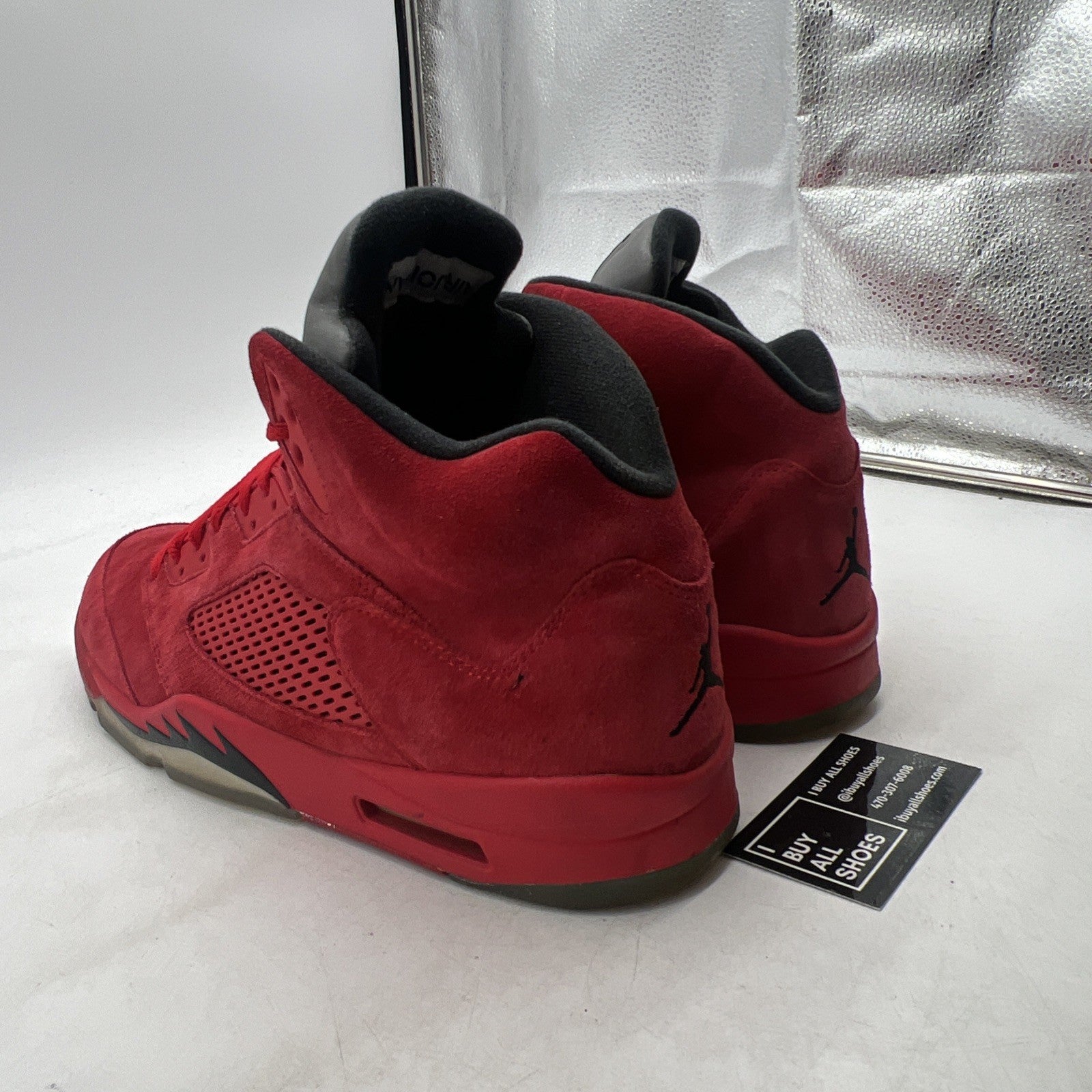 Size 13 - Air Jordan 5 Retro Red Suede (136027-602)