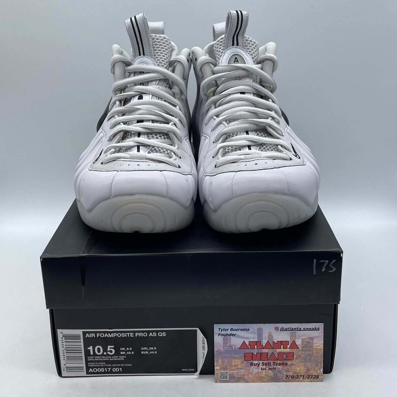 Size 10.5 - Nike Air Foamposite Pro All-Star Swoosh Pack Leather (AO0817-001)