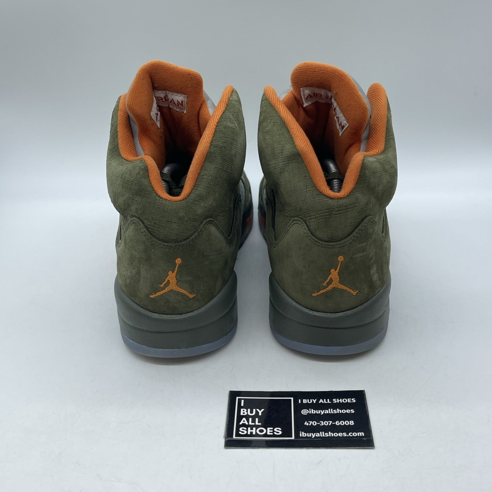 Size 12 - Air Jordan 5 Retro 2024 Olive Green Orange Suede (DD0587-308)