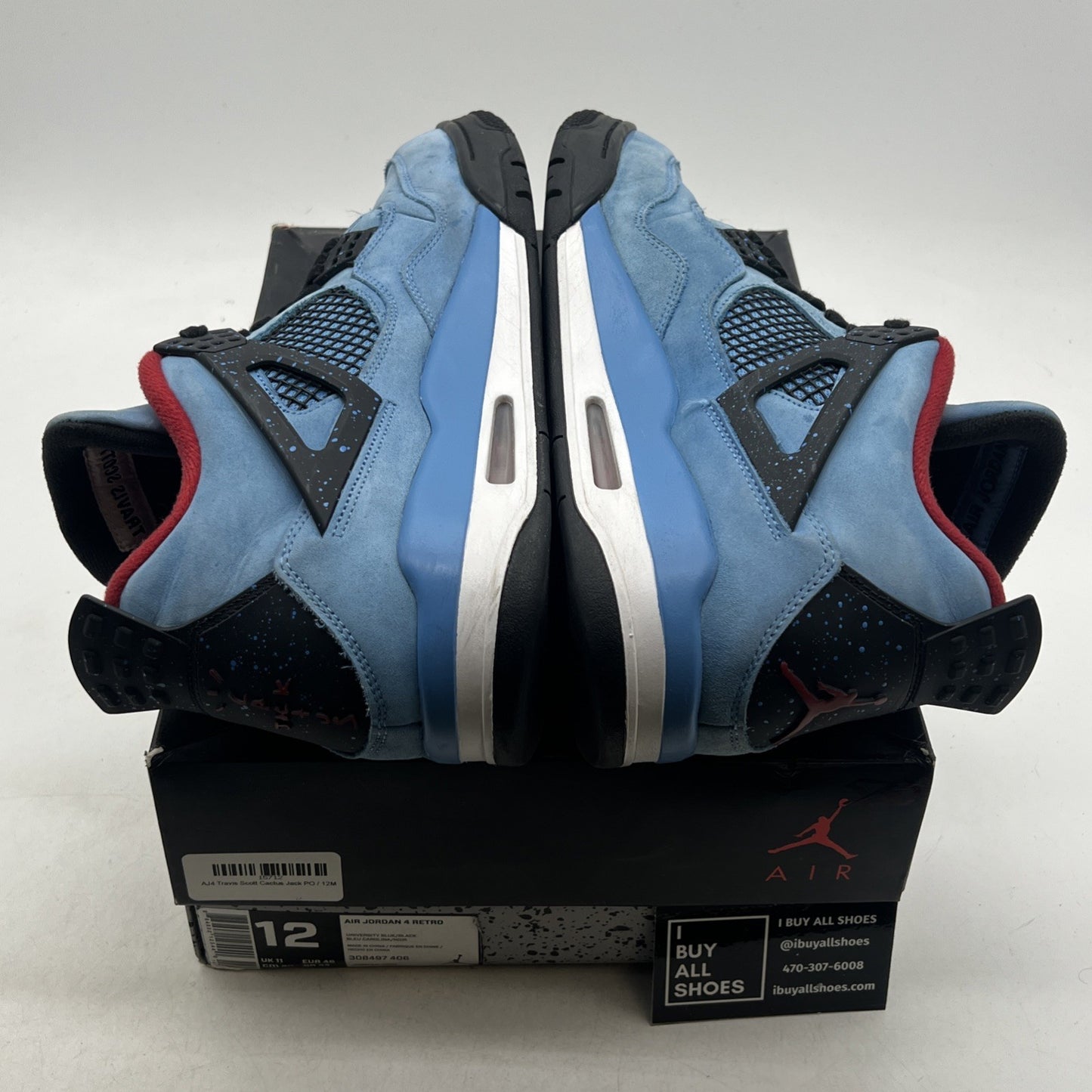 Size 12 - Air Jordan 4 Retro x Travis Scott Mid Cactus Jack (308497-406)