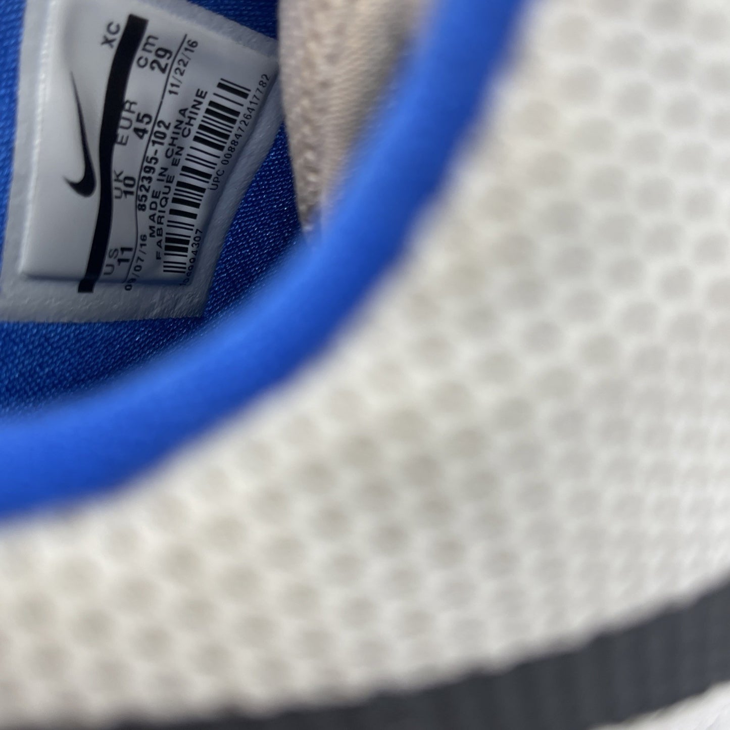 Size 11 - Nike Kyrie 3 Duke White Black Blue Suede Leather (852395-102)