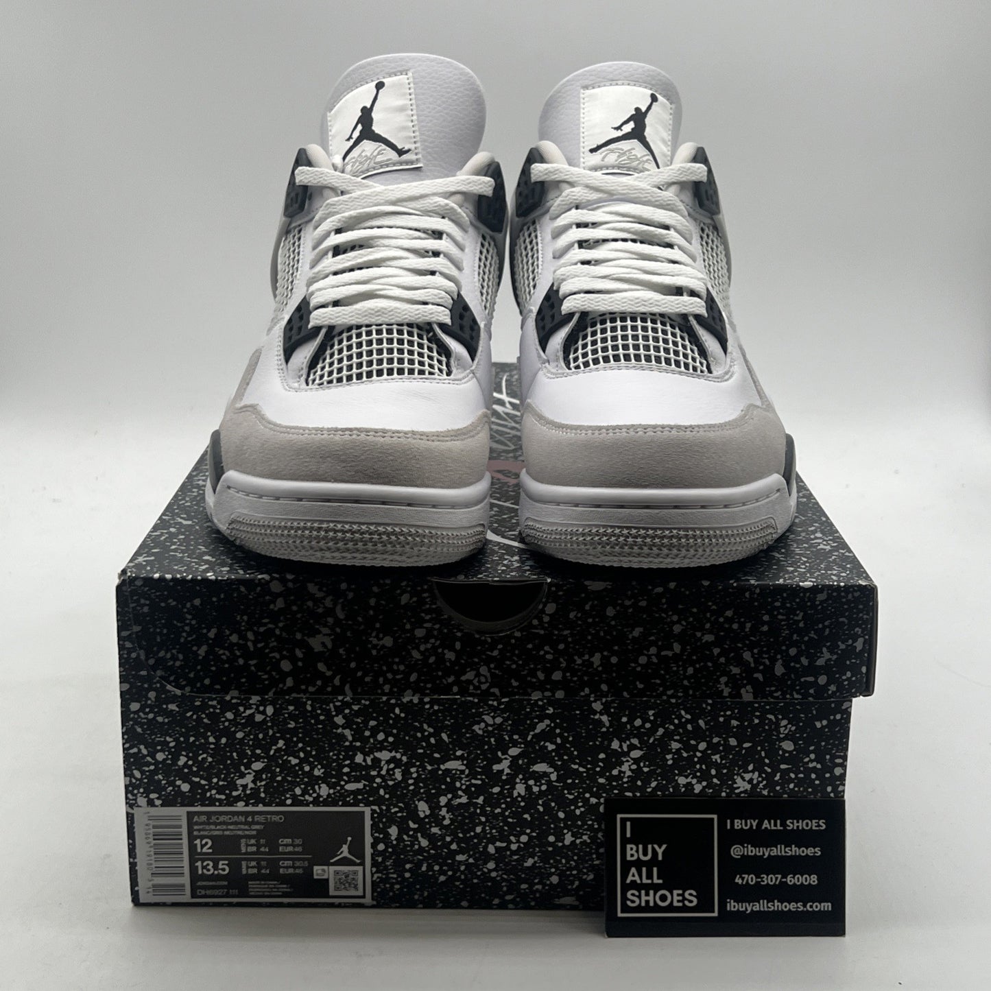 Size 12 - Air Jordan 4 Retro Mid Military Black (DH6927-111)