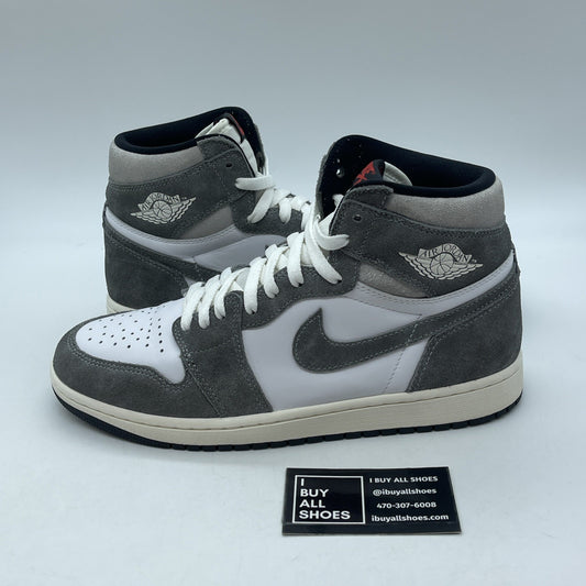 Size 9.5 - Air Jordan 1 Retro OG High Washed Black Suede Leather (DZ5485-051)
