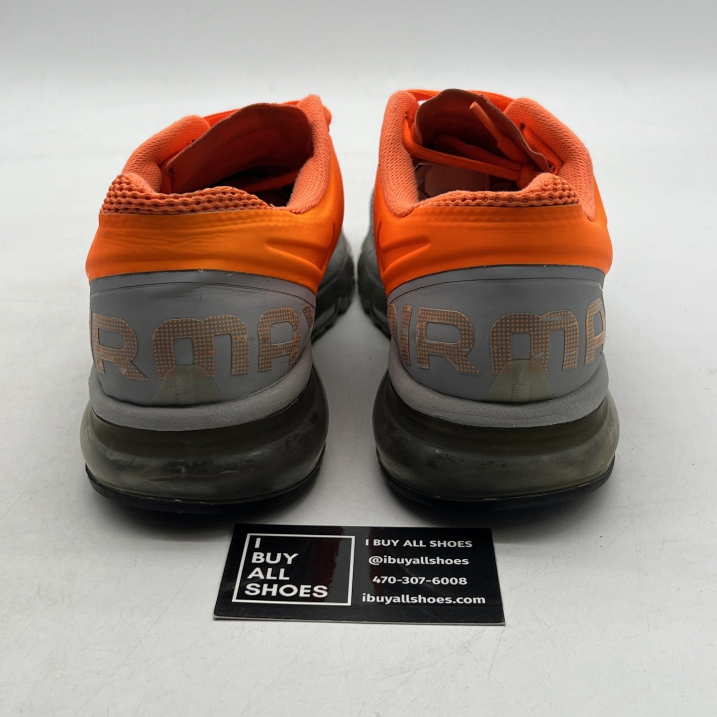 Size 11 - Nike Air Max 2013 Dark Grey Orange (554886-009)