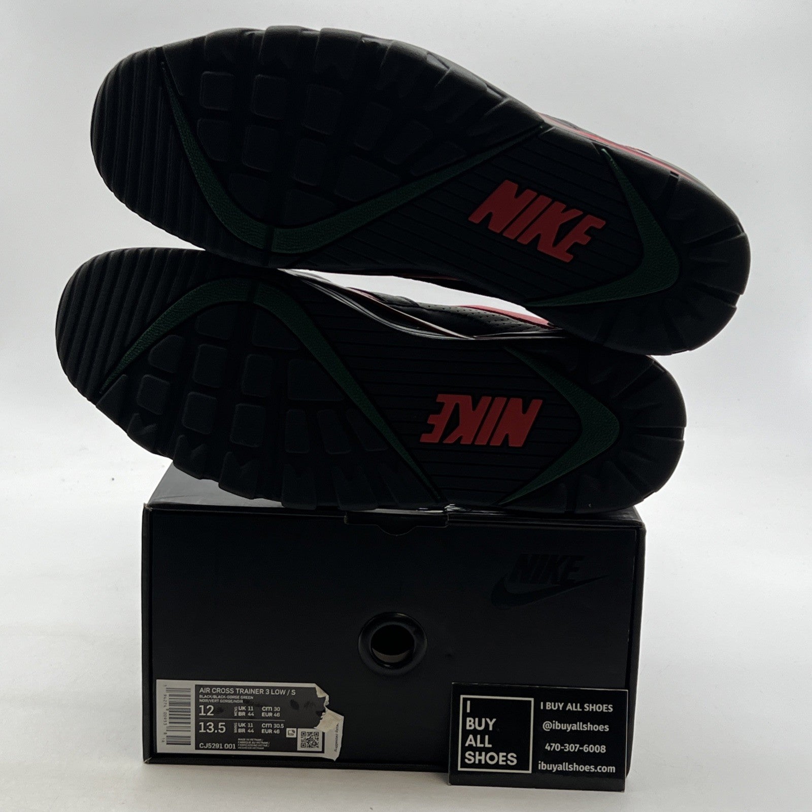 Size 12 - Nike Supreme x Air Cross Trainer 3 Low Black Gorge Green (CJ5291-001)