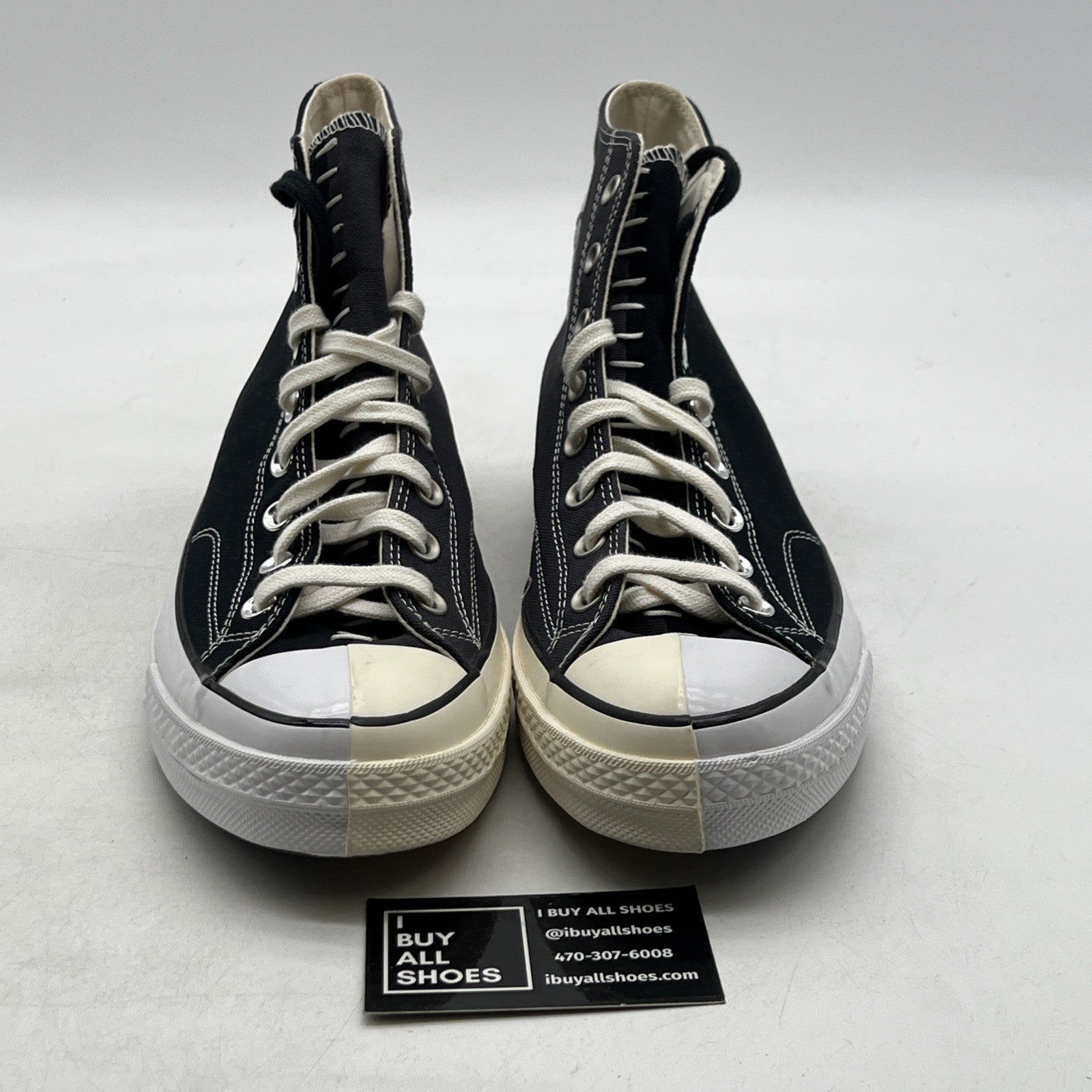 Size 12 - Converse × Slam Jam Chuck 70 Reconstructed Black Hi Top (164555C)