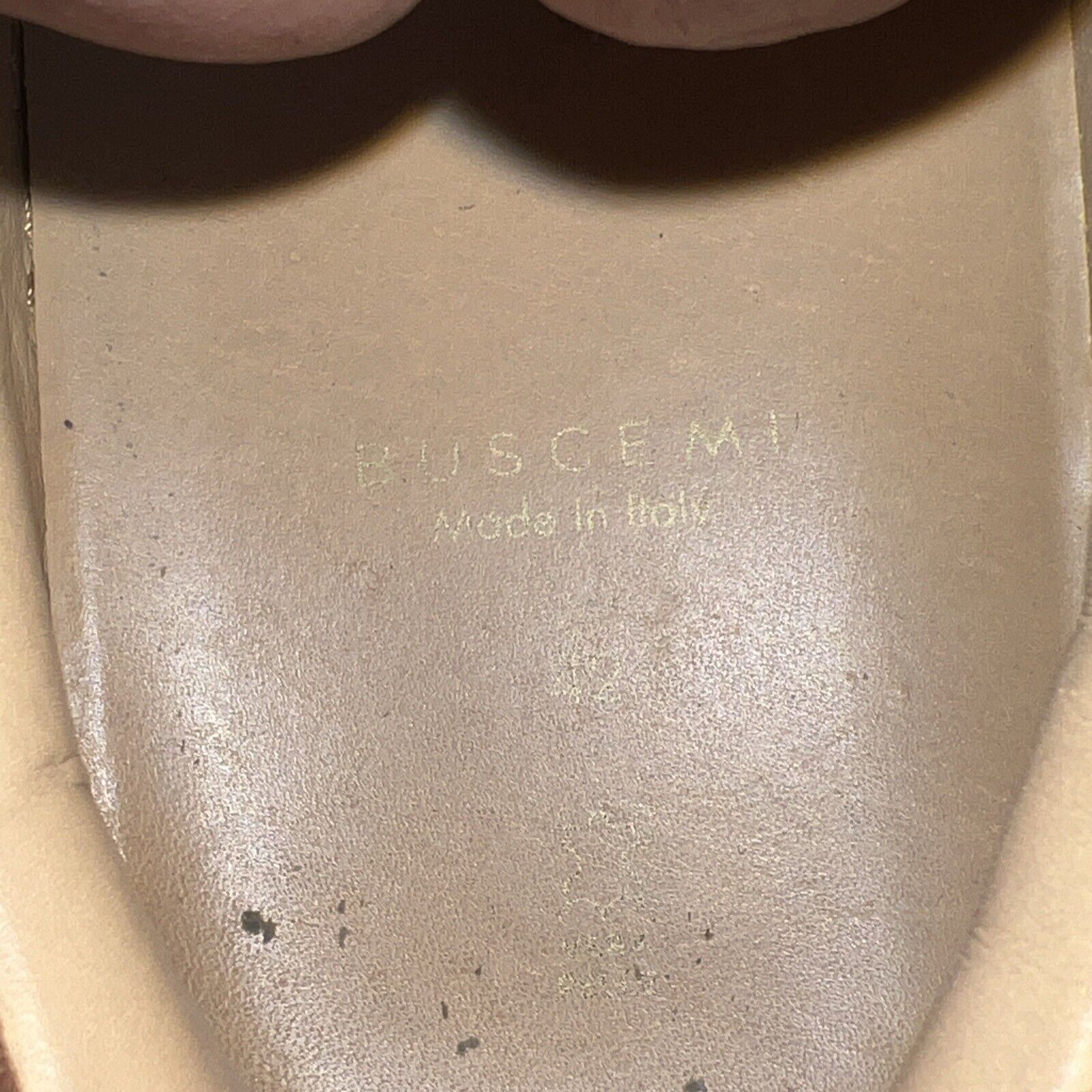 Size 9 - Buscemi Brown Suede Gold Buckle Low Top Sneakers